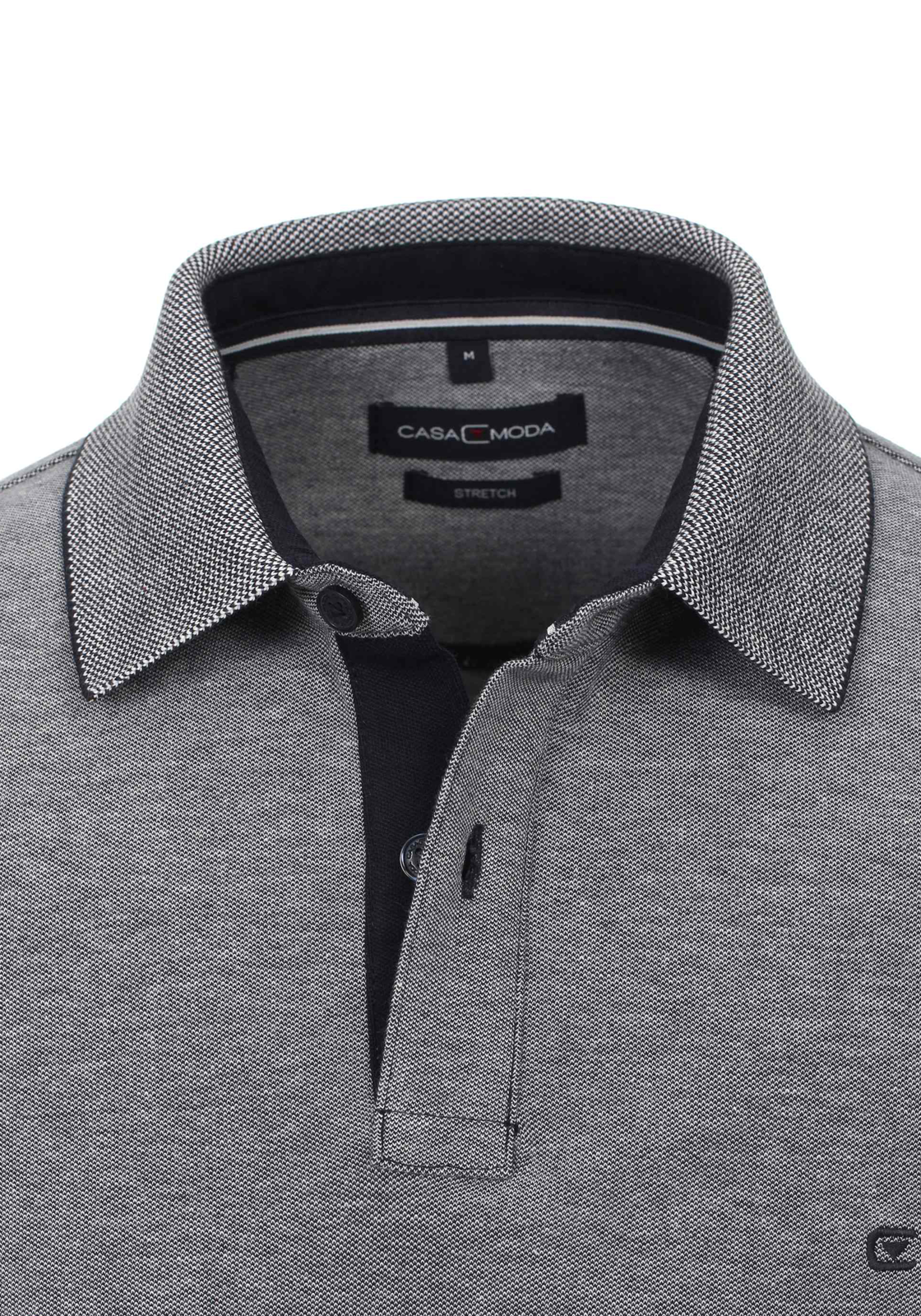 3-4060031987806-casa-moda-polo_HR CASA MODA comfort fit poloshirt, stretch, blauw melange
