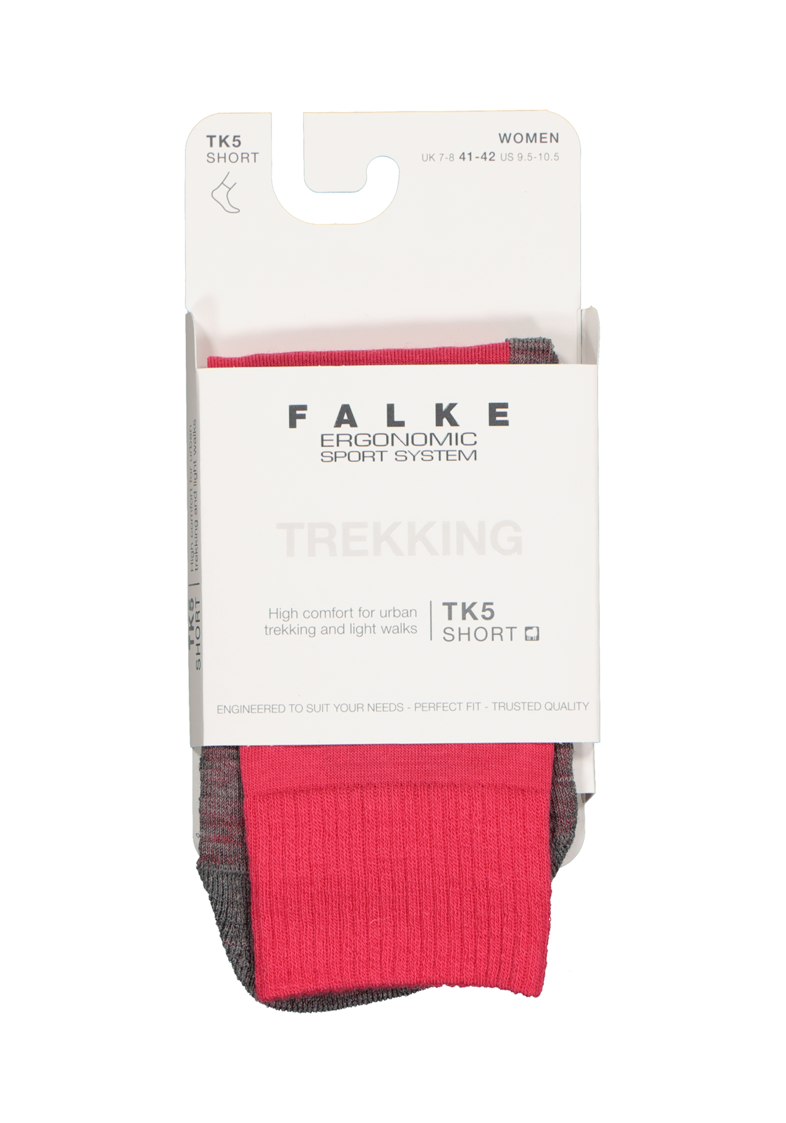 2-4043874229920_sok_HR FALKE TK5 Short dames wandelsokken, roze-mix (rose)