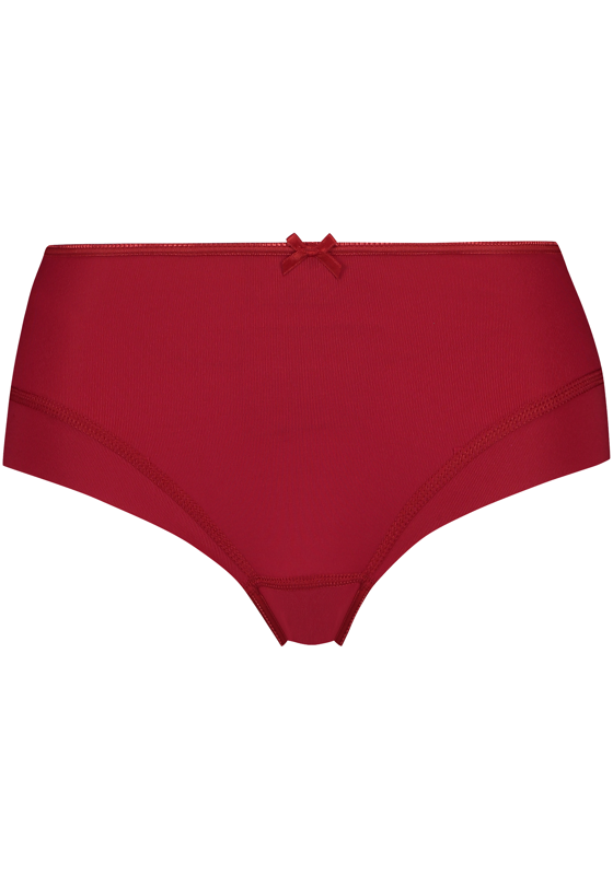 RJ Bodywear Pure Color dames midi brief, donkerrood RJ Bodywear Pure Color dames midi brief, donkerrood