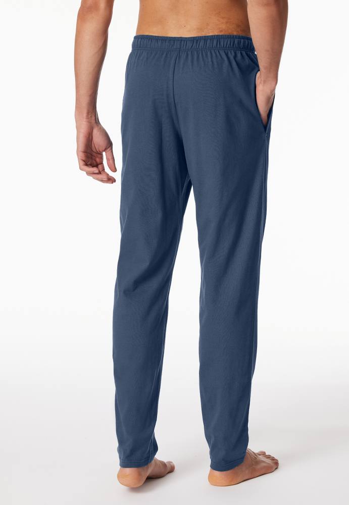 SCHIESSER Mix + Relax Pantalon, heren loungebroek, royaalblauw dessin