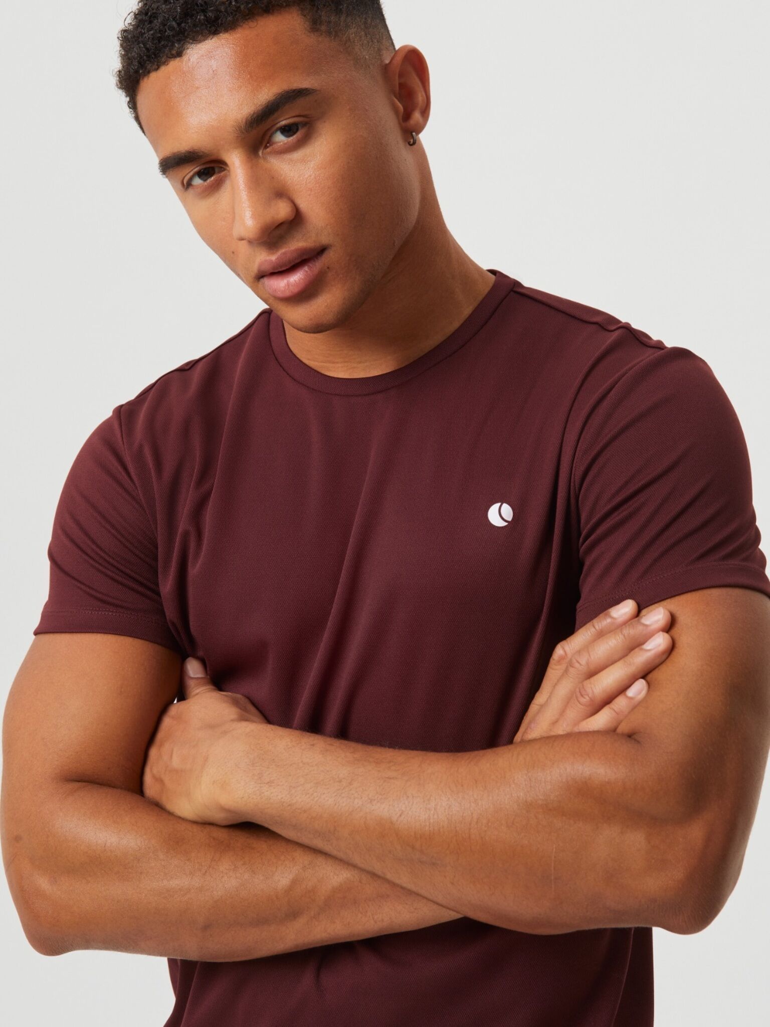 Bjorn Borg Ace T-shirt stripe, bruin