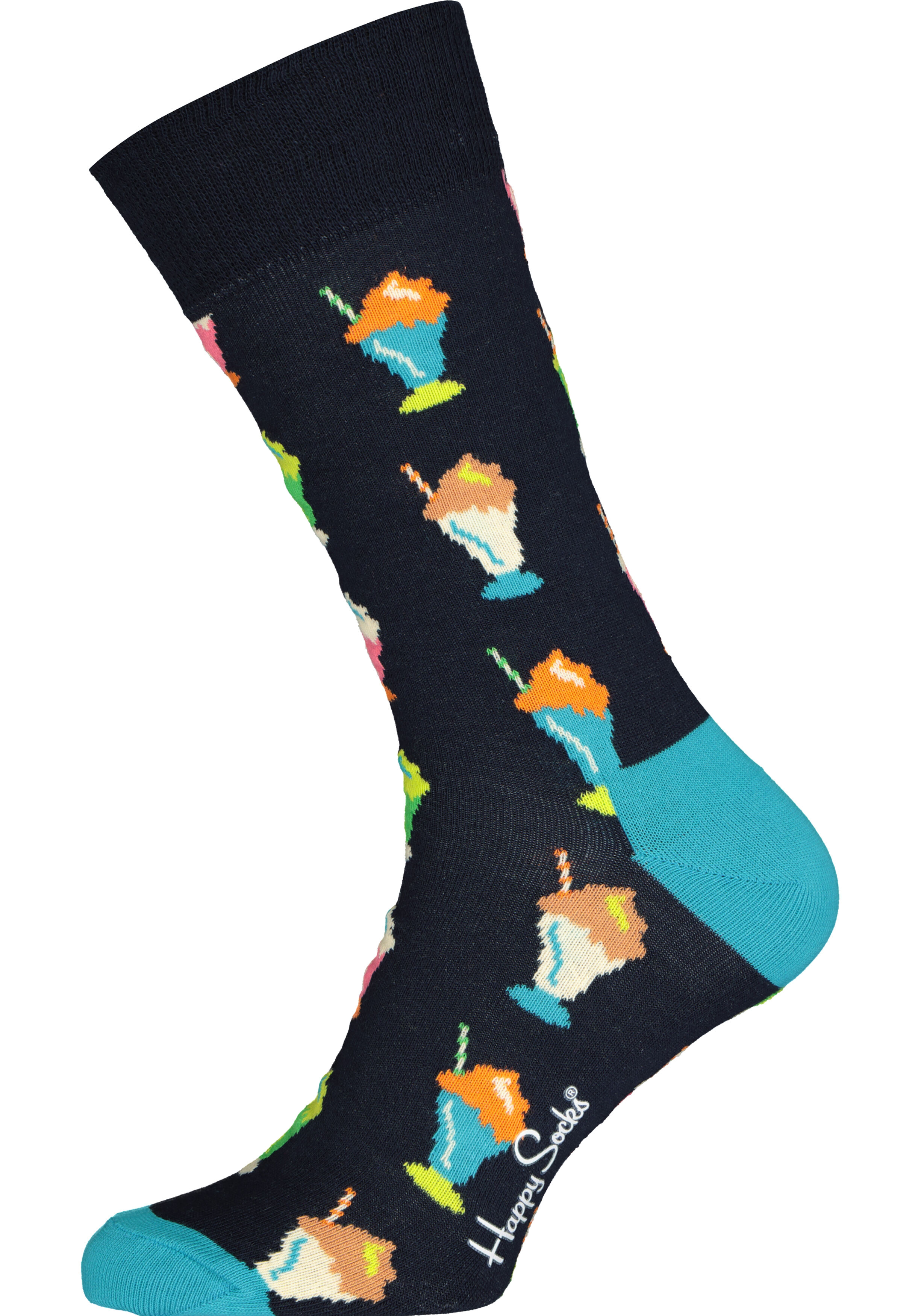 Happy Socks Milkshake Sock, smullen met blauw