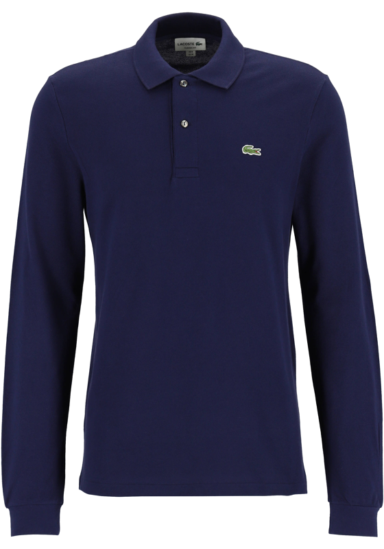 Lacoste Classic Fit polo lange mouw, navy blauw Lacoste Classic Fit polo lange mouw, navy blauw