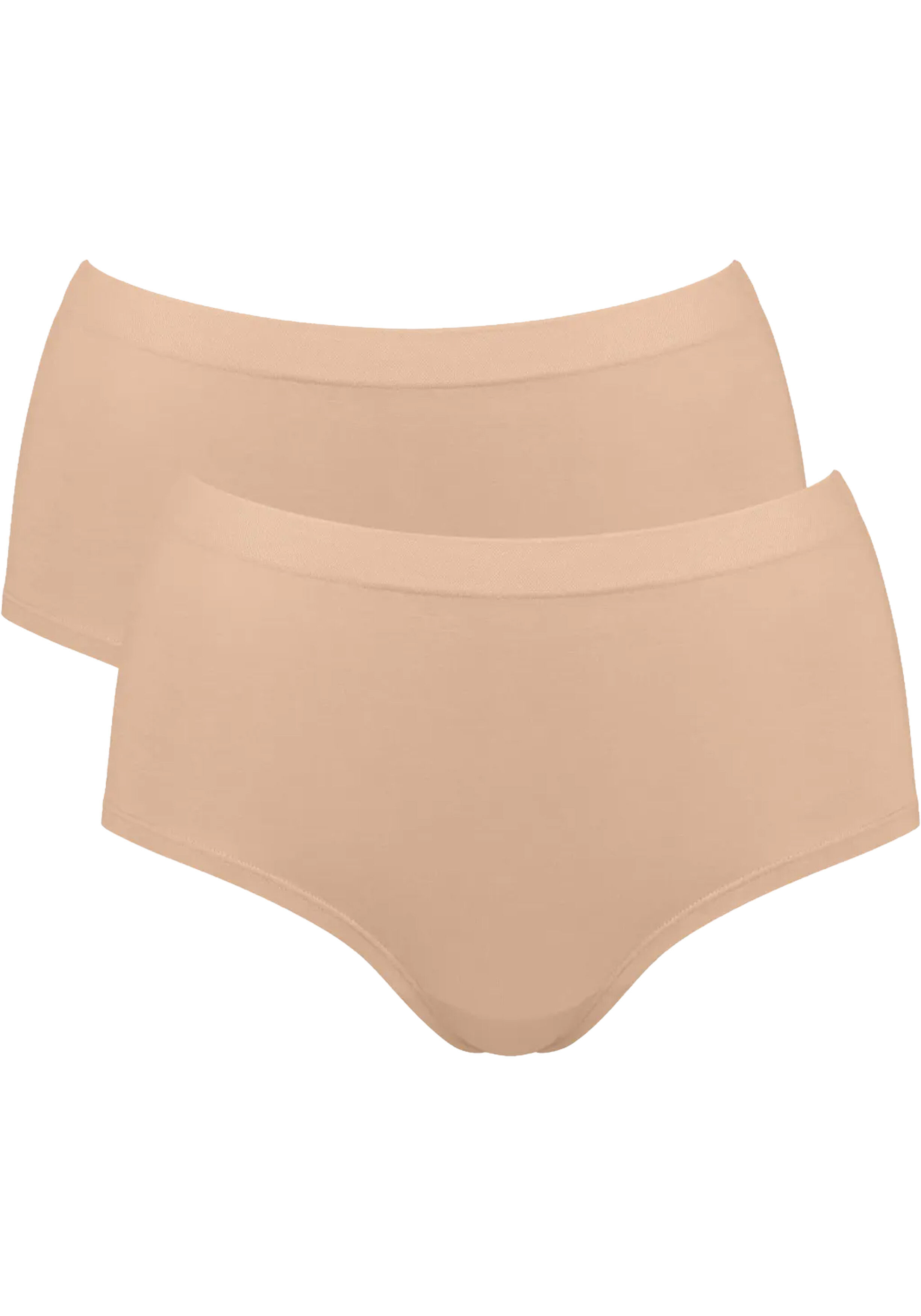 Sloggi Women GO Sense Highwaist (2-pack), dames slip, beige