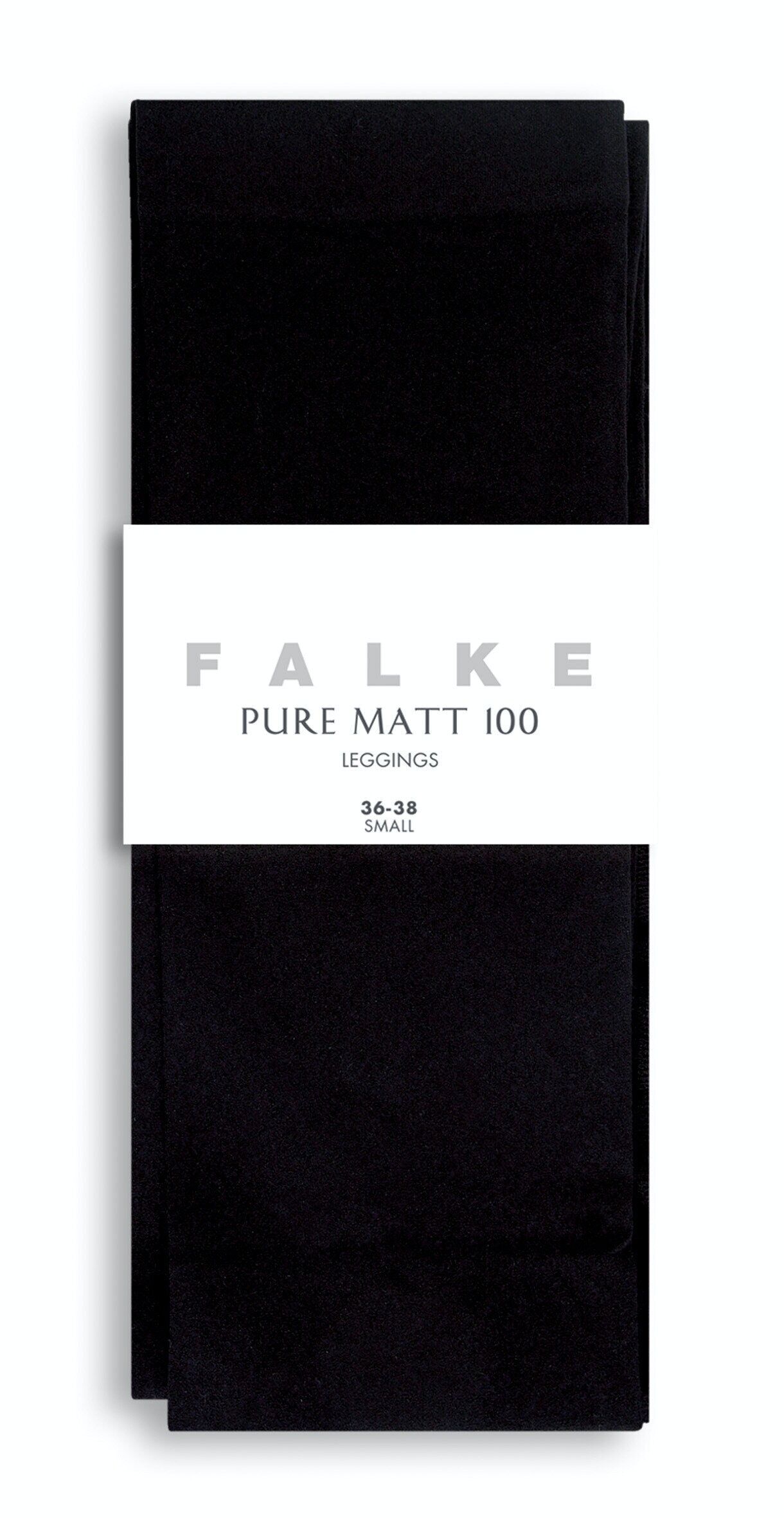 FALKE Pure Matt 100 DEN dames legging, marine