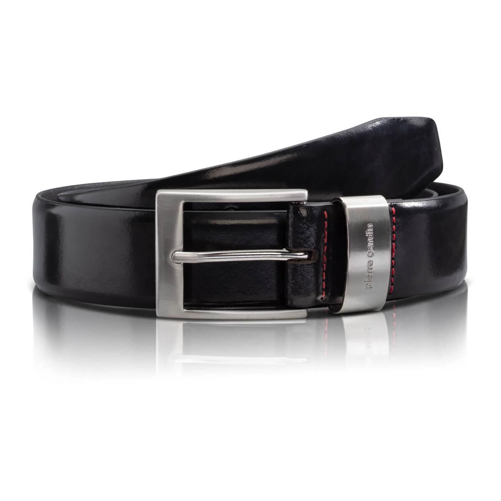 PIERRE CARDIN leren heren riem, zwart