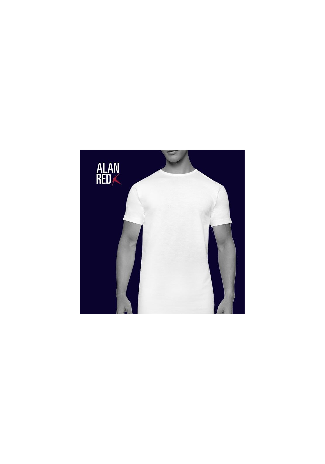 56722_Alan_Red_T-shirts_Derby_extra_lang ALAN RED T-shirts Derby extra lang (2-pack), O-hals, zwart