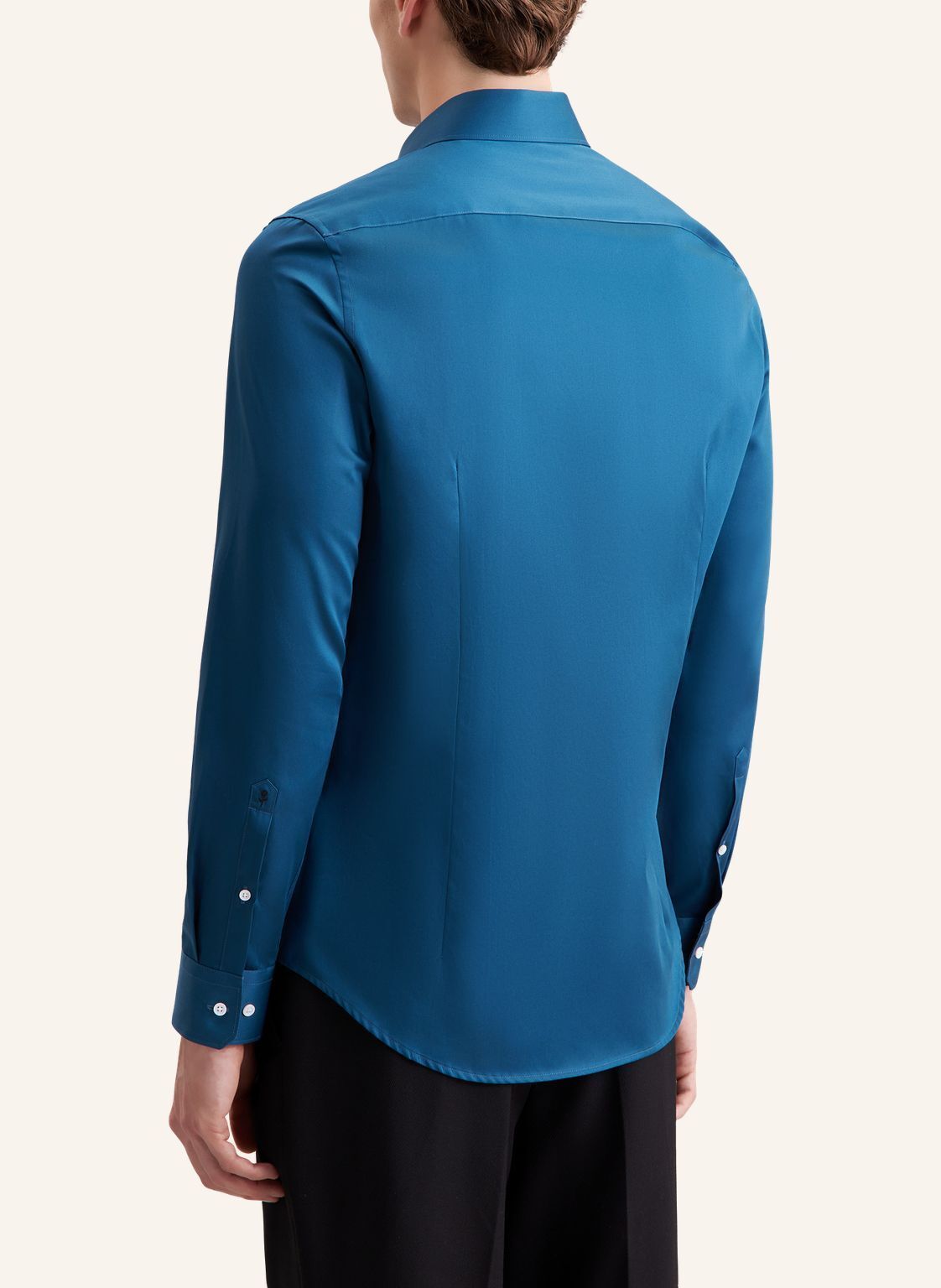 Seidensticker slim fit overhemd, popeline, groen