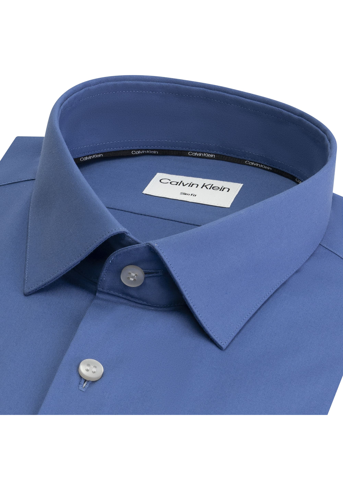 image_3_K10K108229C41_D_C4461wid2000amphei2000ampop_usm1710 Calvin Klein slim fit overhemd, Poplin Stretch Slim Shirt, lichtblauw