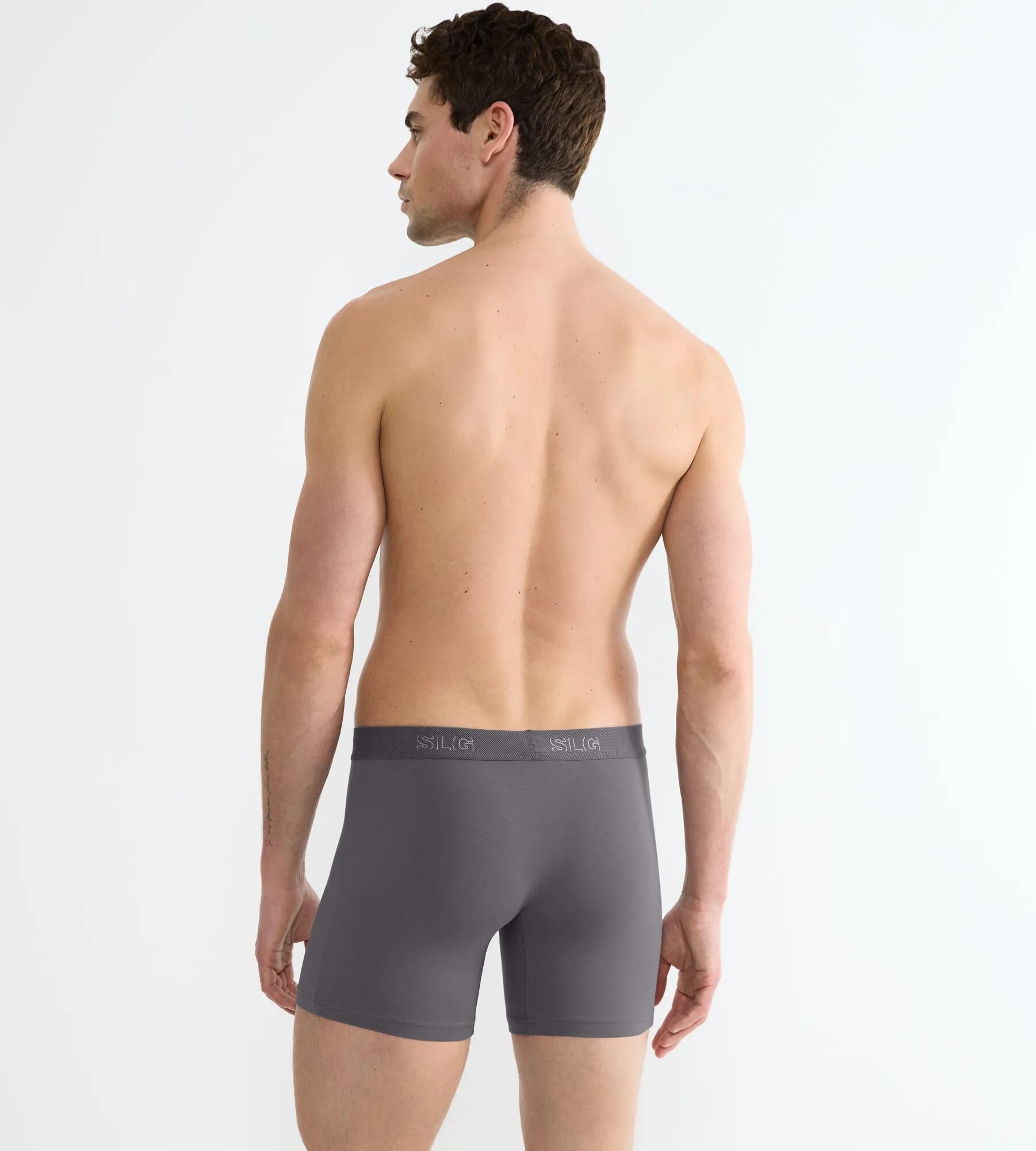 Sloggi Men SLG Base Short, heren boxershort korte pijp (2-pack), middengrijs