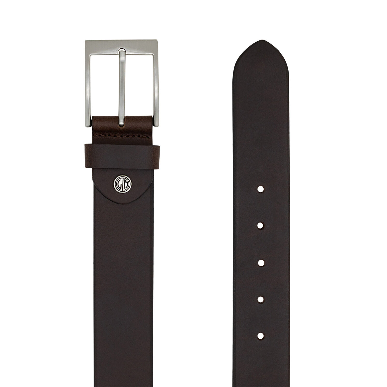 LINDENMANN leren heren riem, bruin