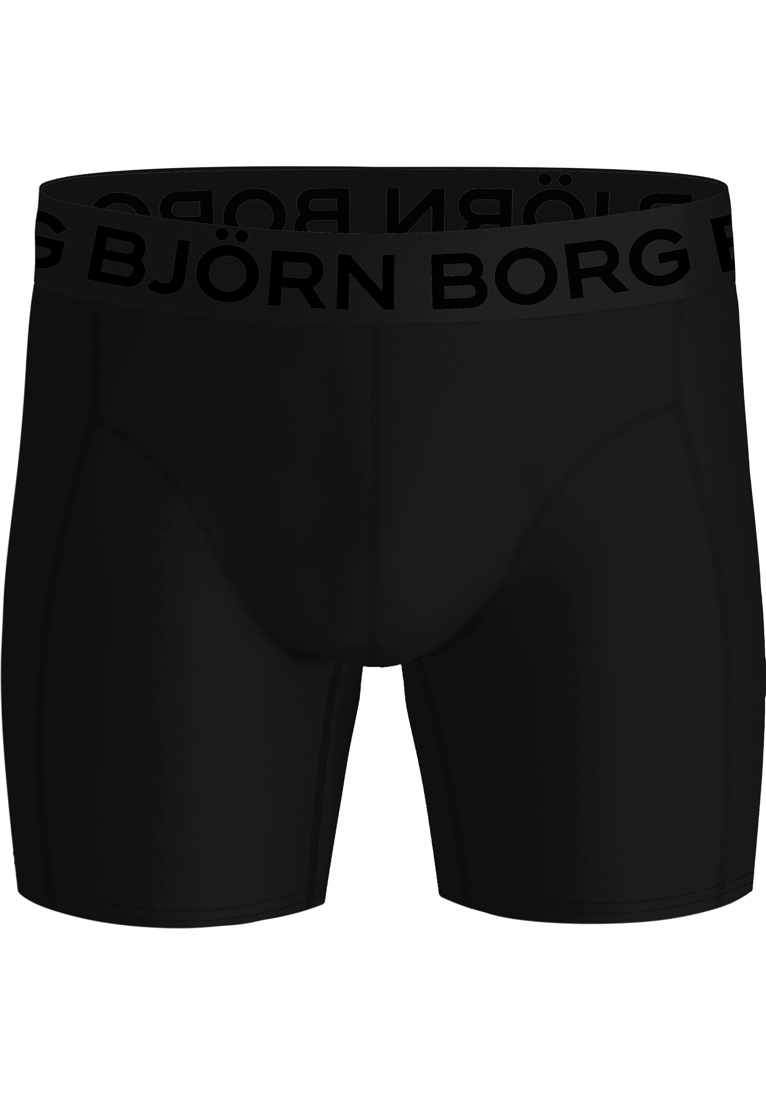 Bjorn Borg Sports Lightweight Boxers, microfiber heren boxers lange pijpen (2-pack), groen, zwart