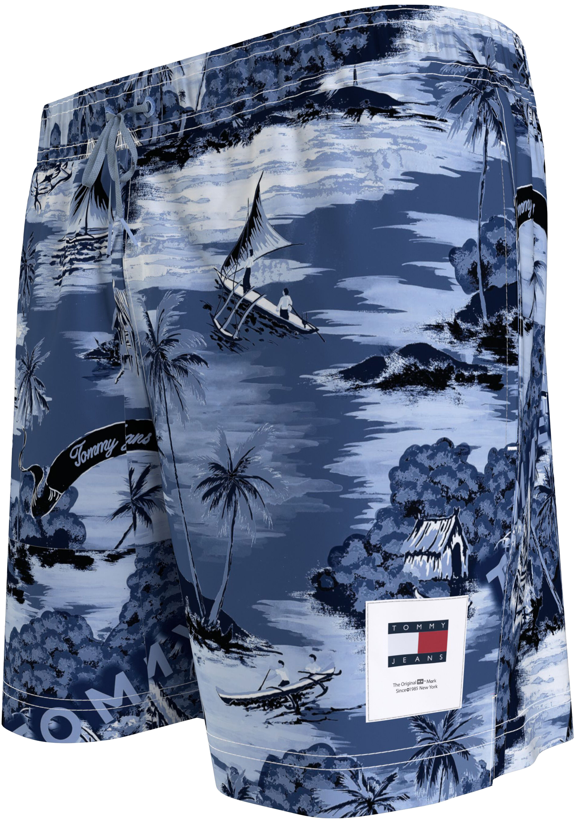 Tommy Hilfiger Medium Drawstring swimshort, heren zwembroek, blauw