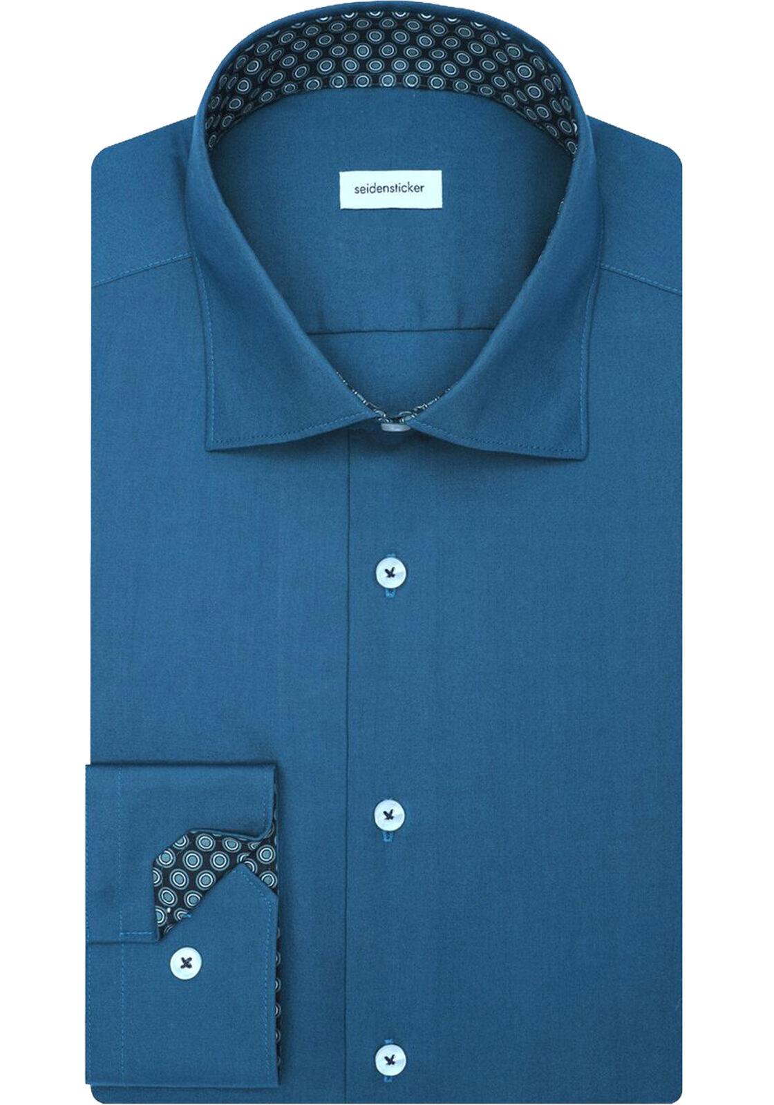 Seidensticker slim fit overhemd, popeline, groen
