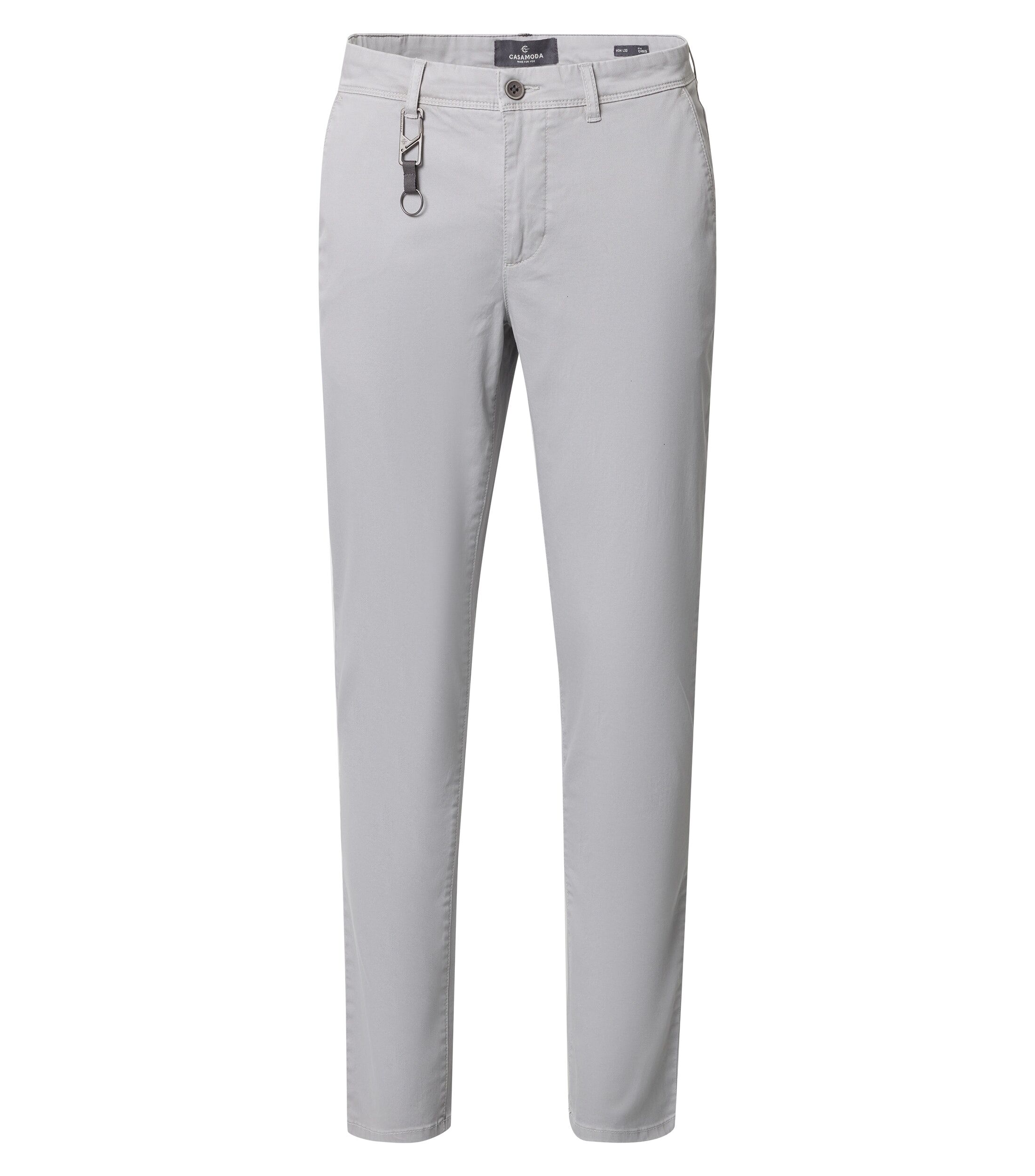 CASA MODA broek CHRIS, heren chino broek, zilvergrijs