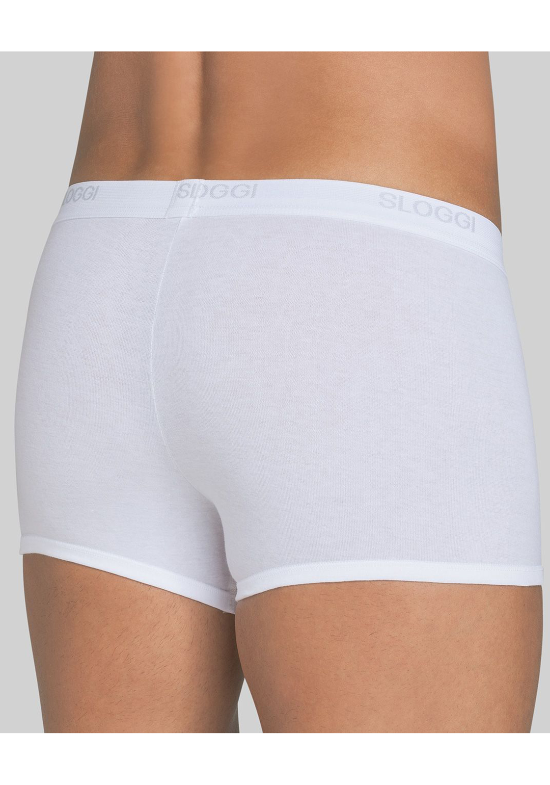 3-7613136663822-sloggi-men-basic-short_HR Sloggi Men Basic Short, heren boxers (2-pack), wit