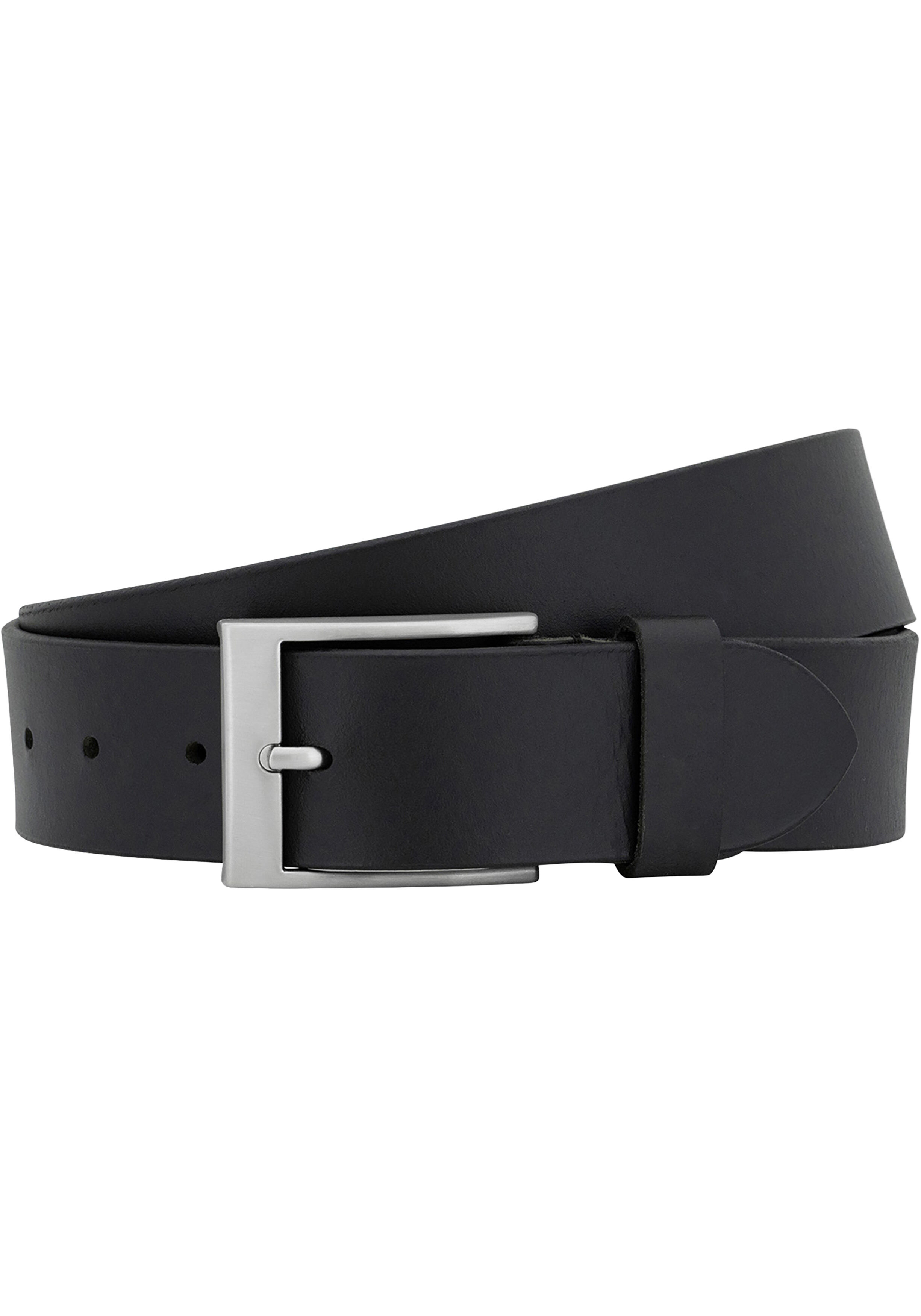 LINDENMANN leren heren riem, zwart