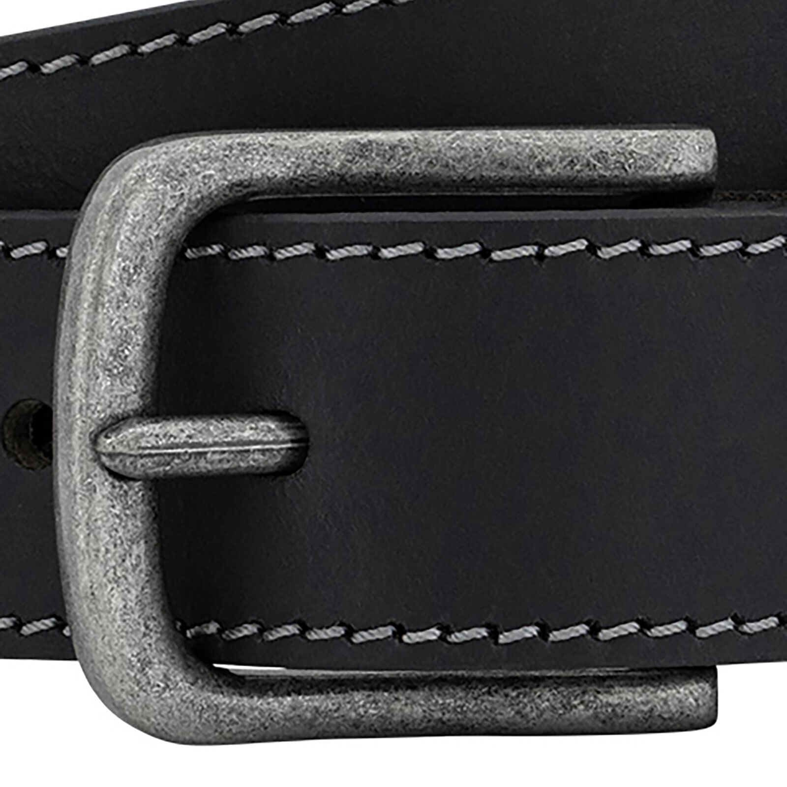 LINDENMANN leren heren riem, zwart