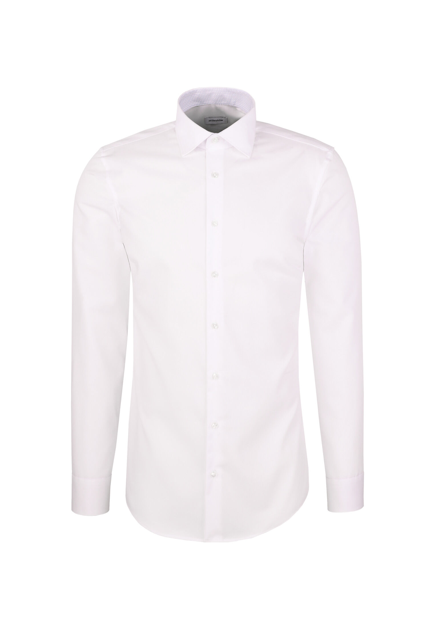 Seidensticker slim fit overhemd, popeline, wit