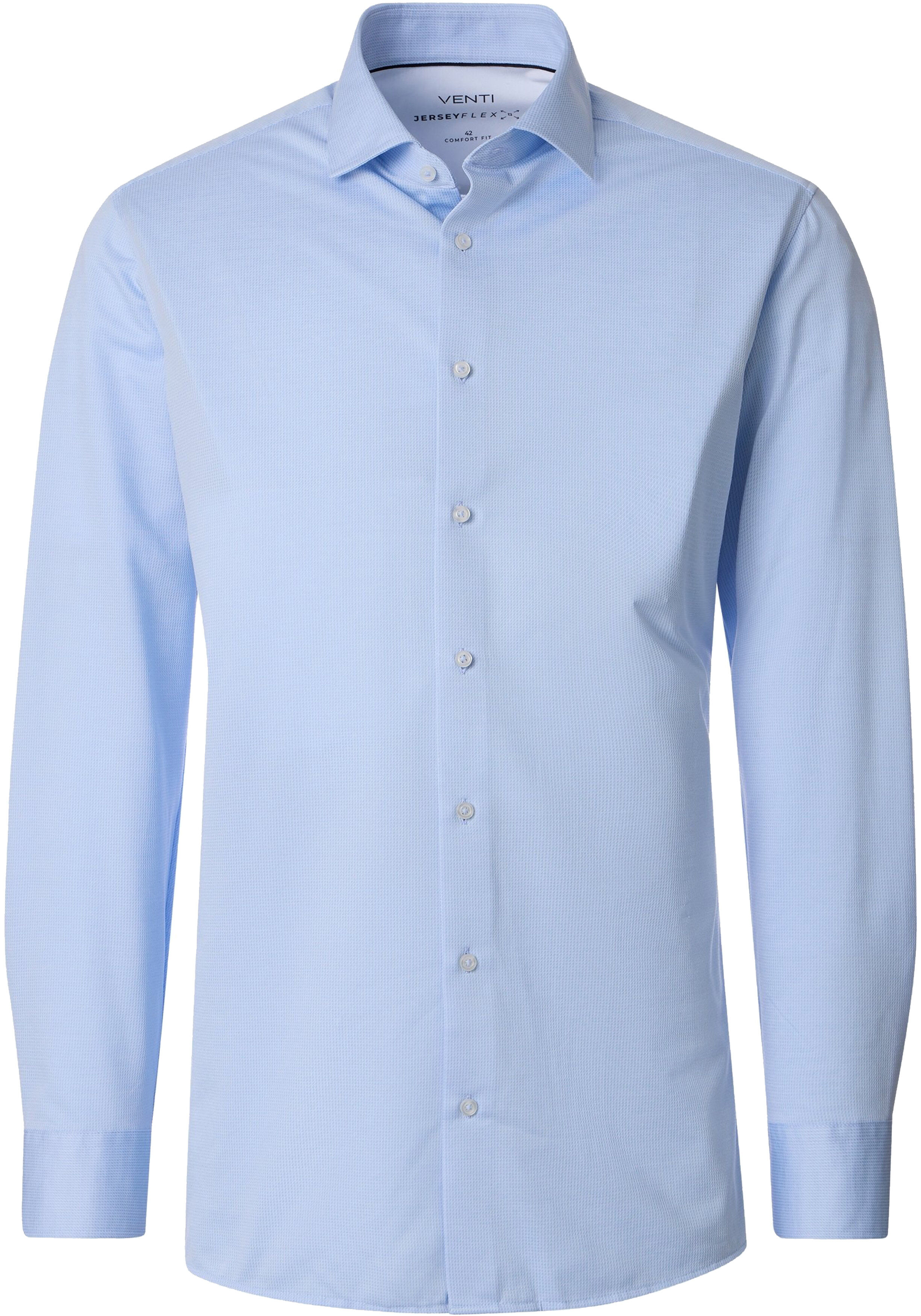 VENTI CASA MODA comfort fit overhemd, jersey, lichtblauw
