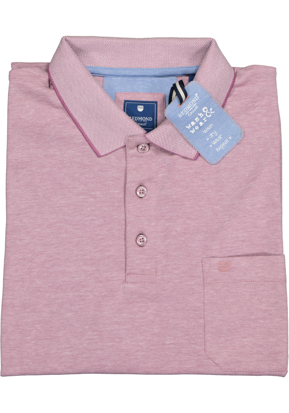 4-redmond-912-81_polo_HR Redmond regular fit poloshirt, paars melange