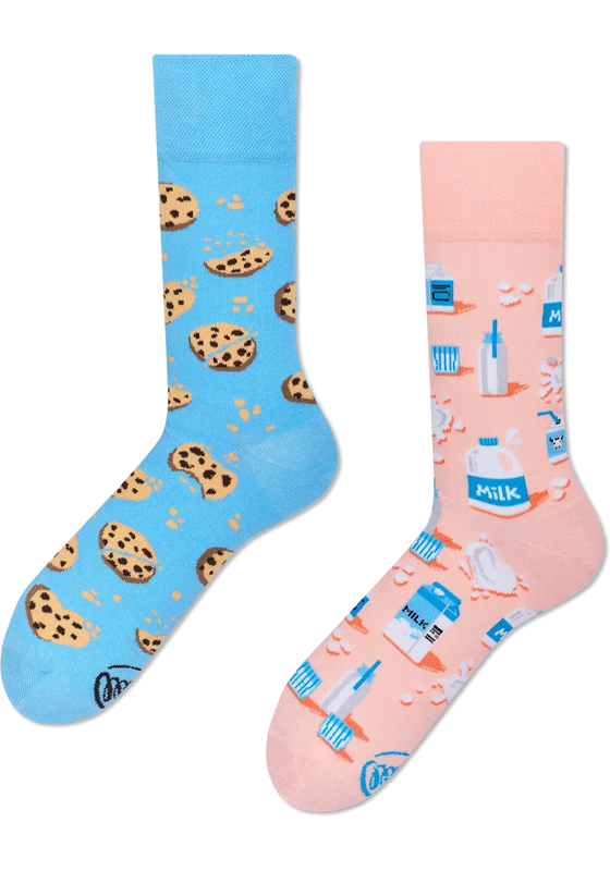Many Mornings unisex sokken, Milk  And Cookies Many Mornings unisex sokken, Milk  And Cookies