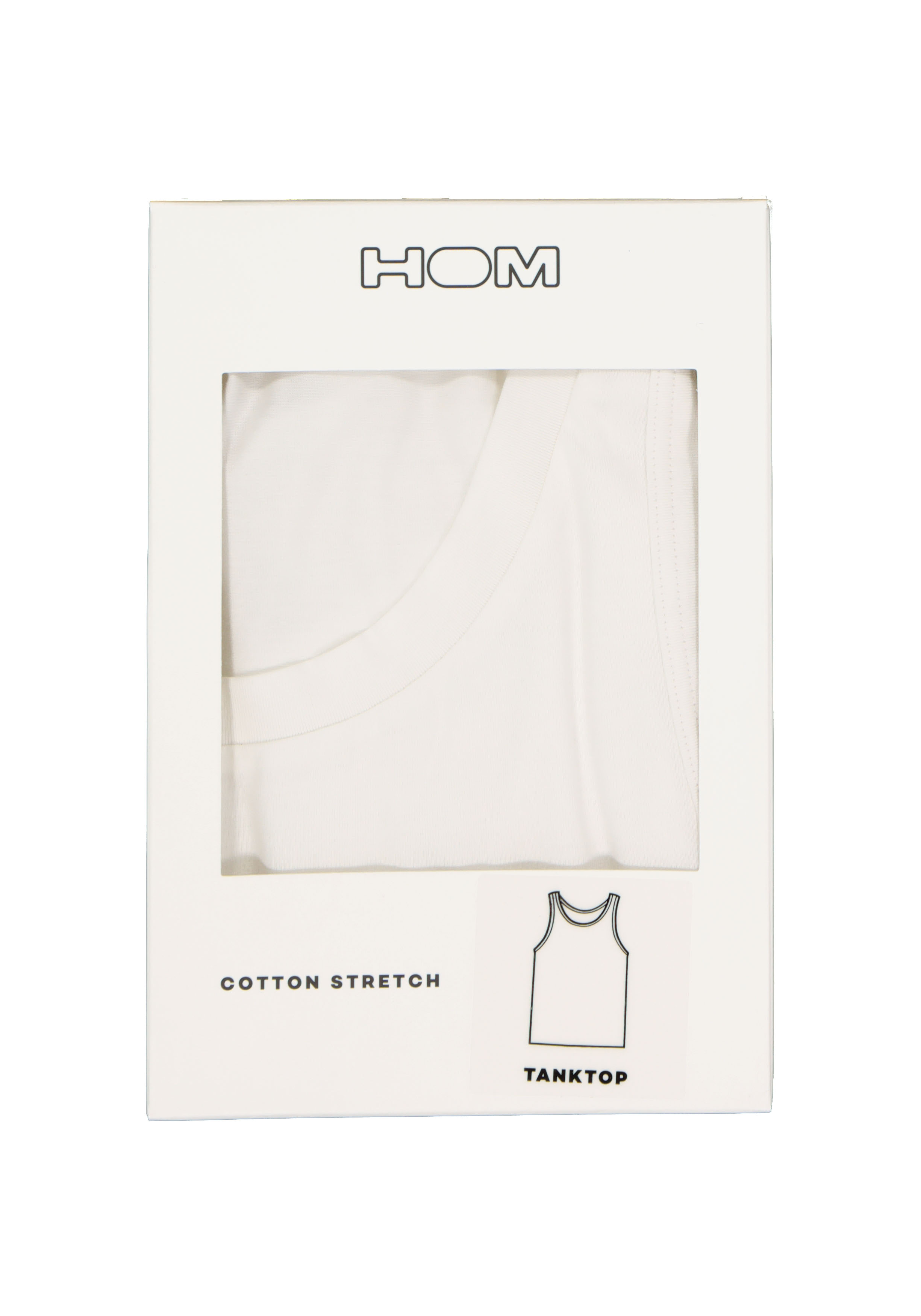 HOM Supreme Cotton tanktop (1-pack), heren singlet, wit