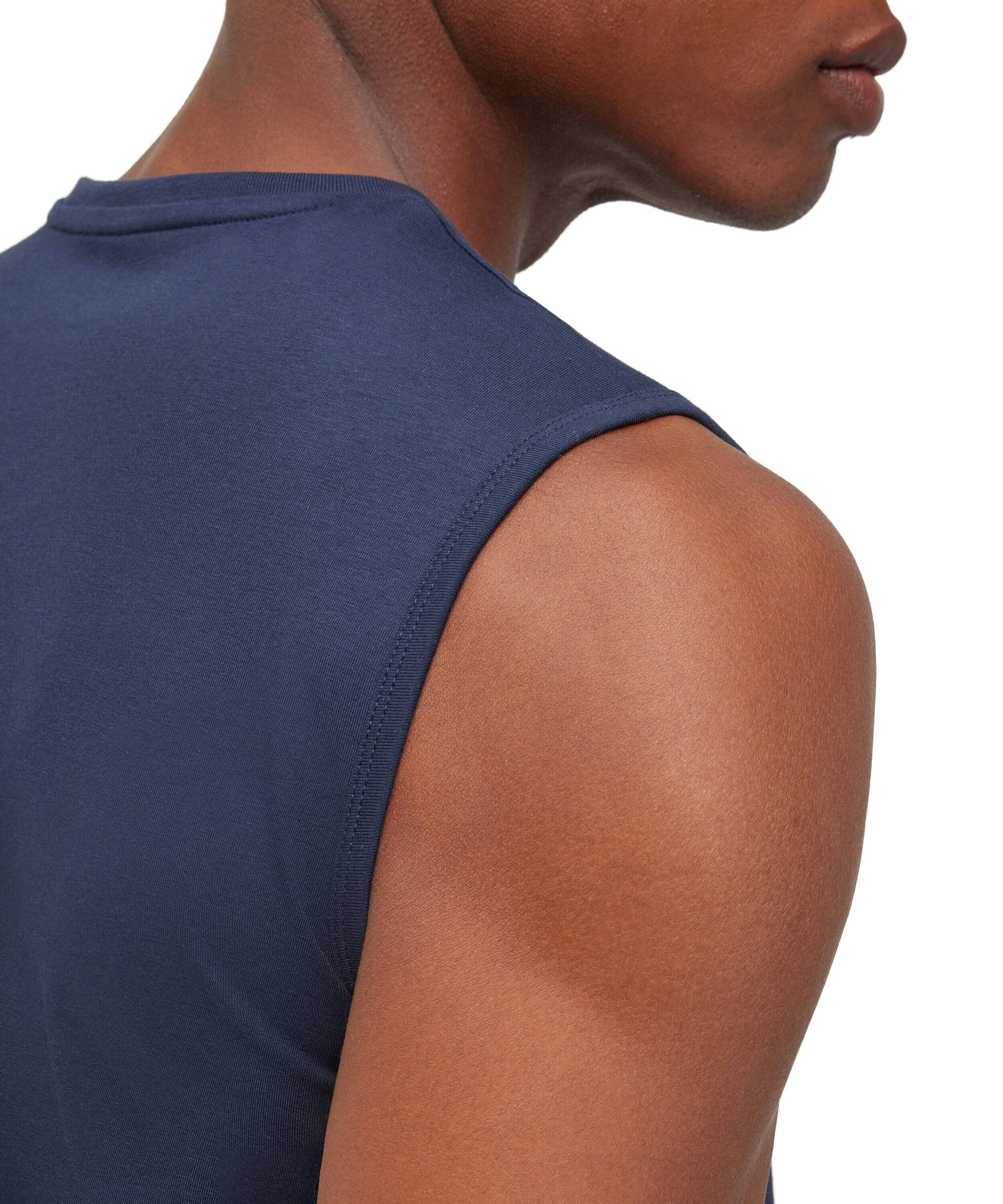 FALKE 2-pack heren top Daily Comfort, singlet, donkerblauw (midnight)