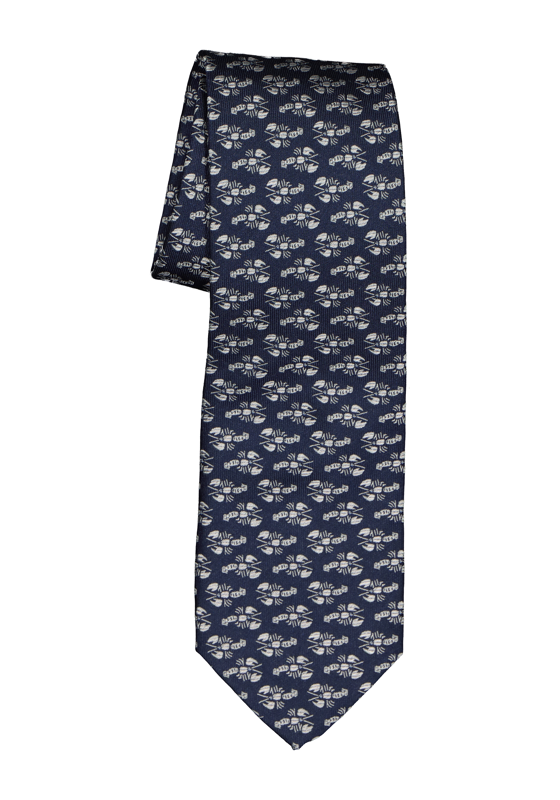 Michaelis stropdas, blauw met kreeftjes Michaelis stropdas, blauw met kreeftjes