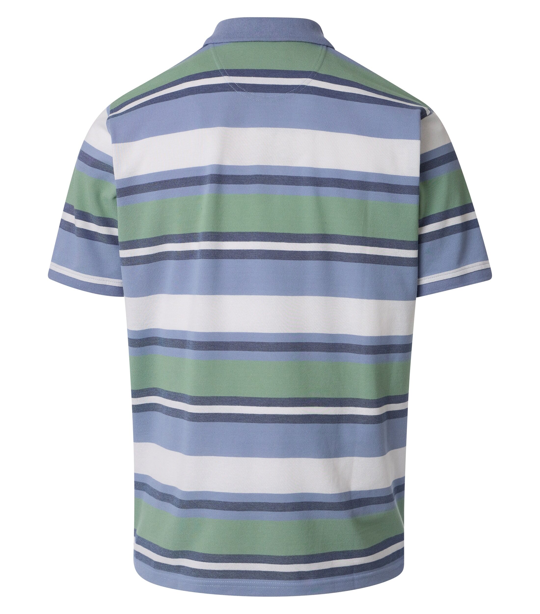 CASA MODA comfort fit heren polo, aqua dessin