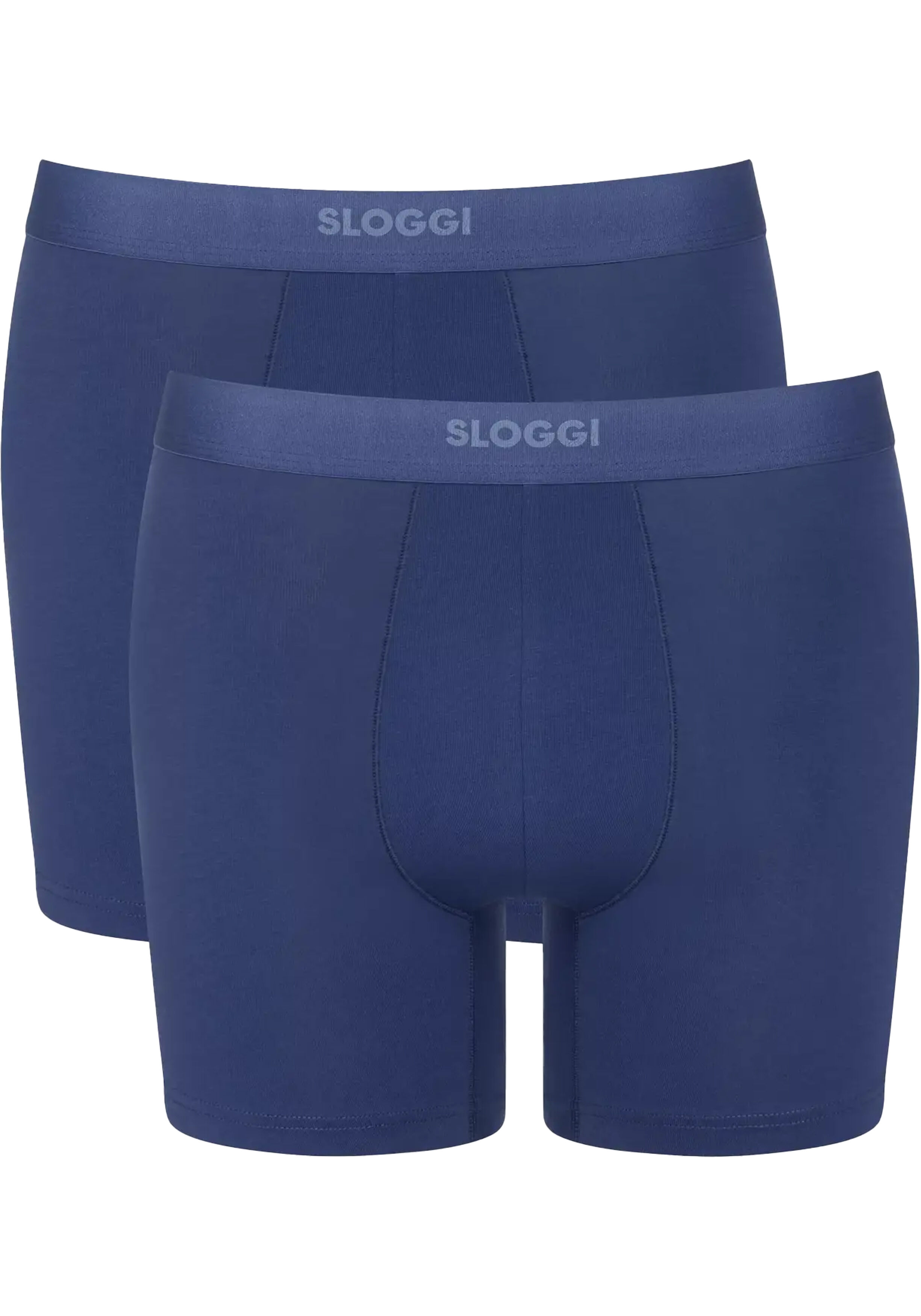 Sloggi Men EVER Ease Short, heren boxershort korte pijp (2-pack), donker kobaltblauw