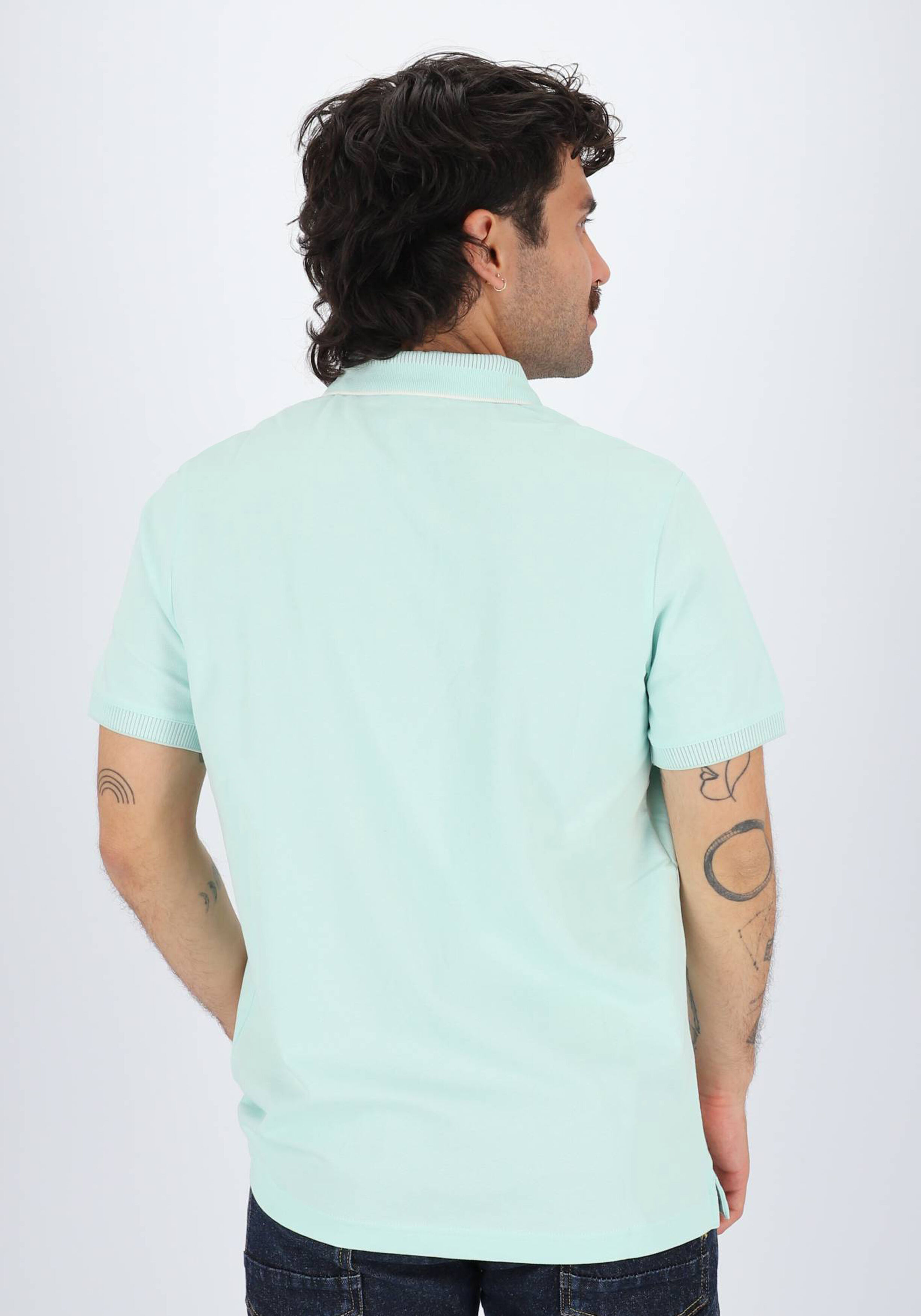 Calvin Klein Stretch Pique Regular Polo, heren poloshirt, groen