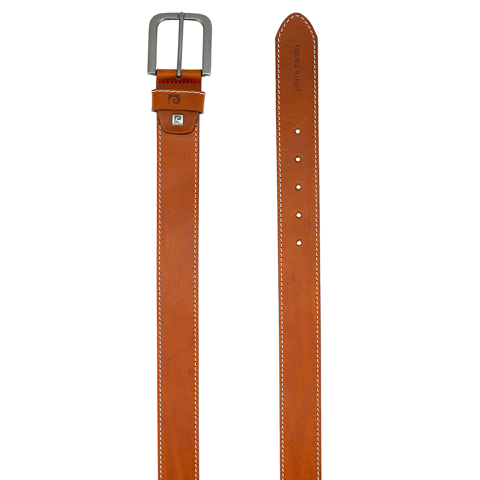 PIERRE CARDIN leren heren riem, cognac