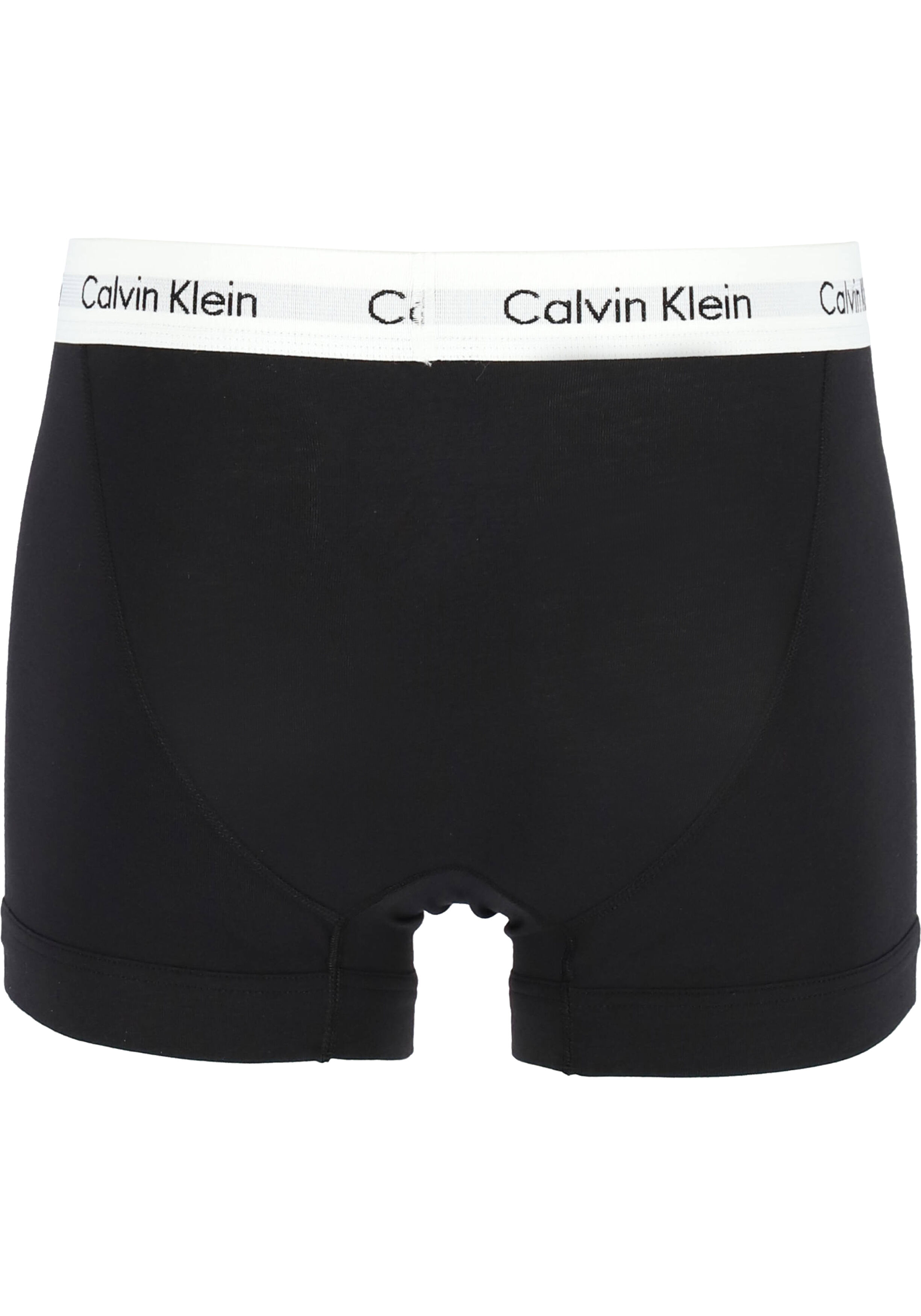 Calvin Klein trunks (3-pack), heren boxers normale lengte, zwart
