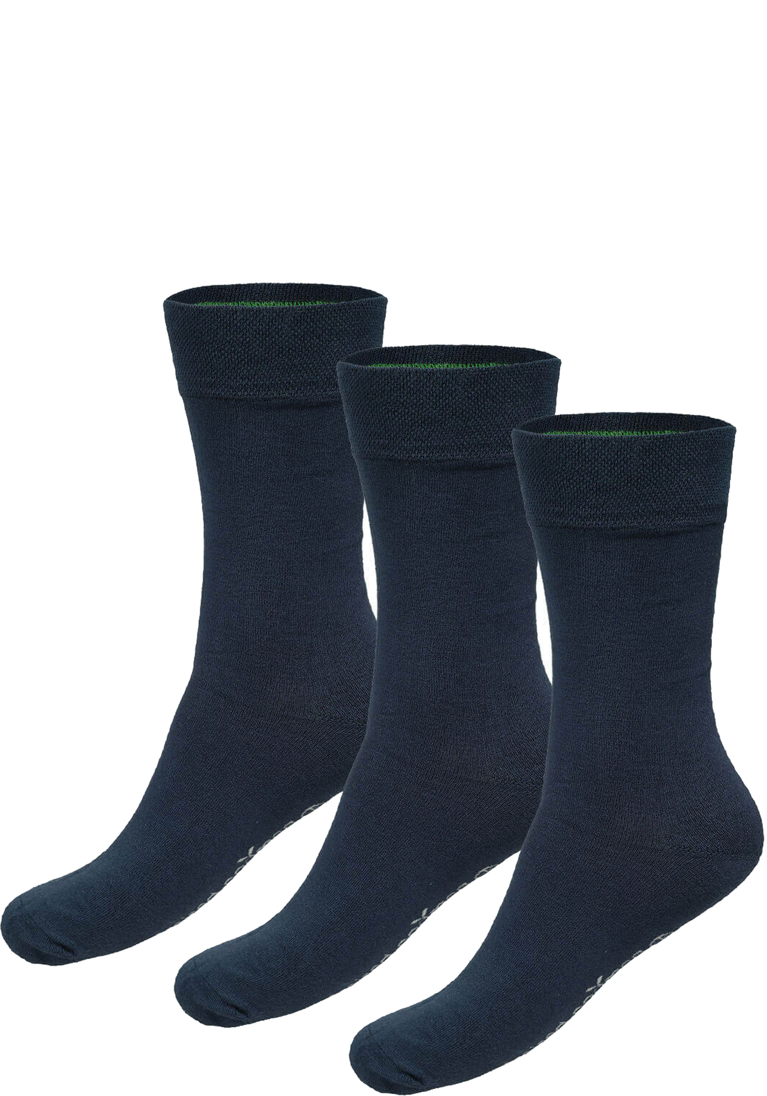 Bamboo Basics Beau socks (3-pack), unisex sokken, donkerblauw