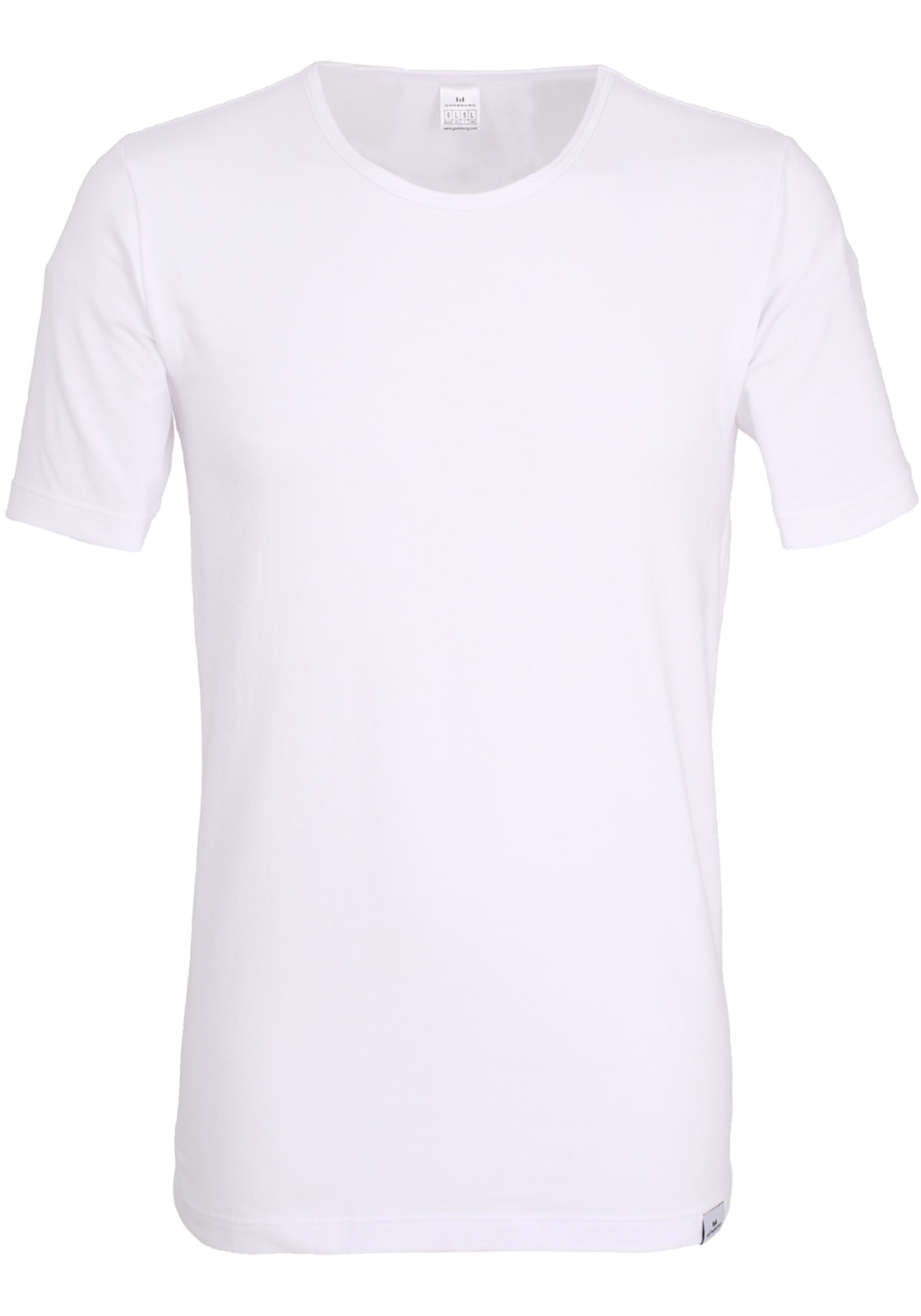 Gotzburg heren T-shirt slim fit O-hals 95/5 (1-pack), heren ondershirt stretchkatoen, wit Gotzburg heren T-shirt slim fit O-hals 95/5 (1-pack), heren ondershirt stretchkatoen, wit