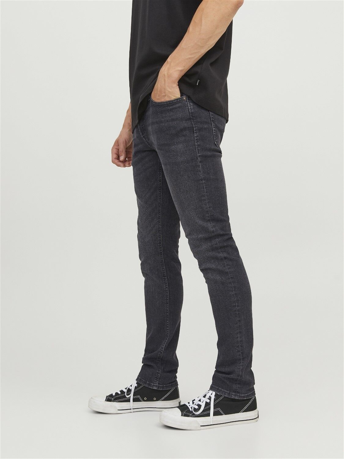 JACK & JONES Glenn Original loose fit, heren jeans, zwart denim
