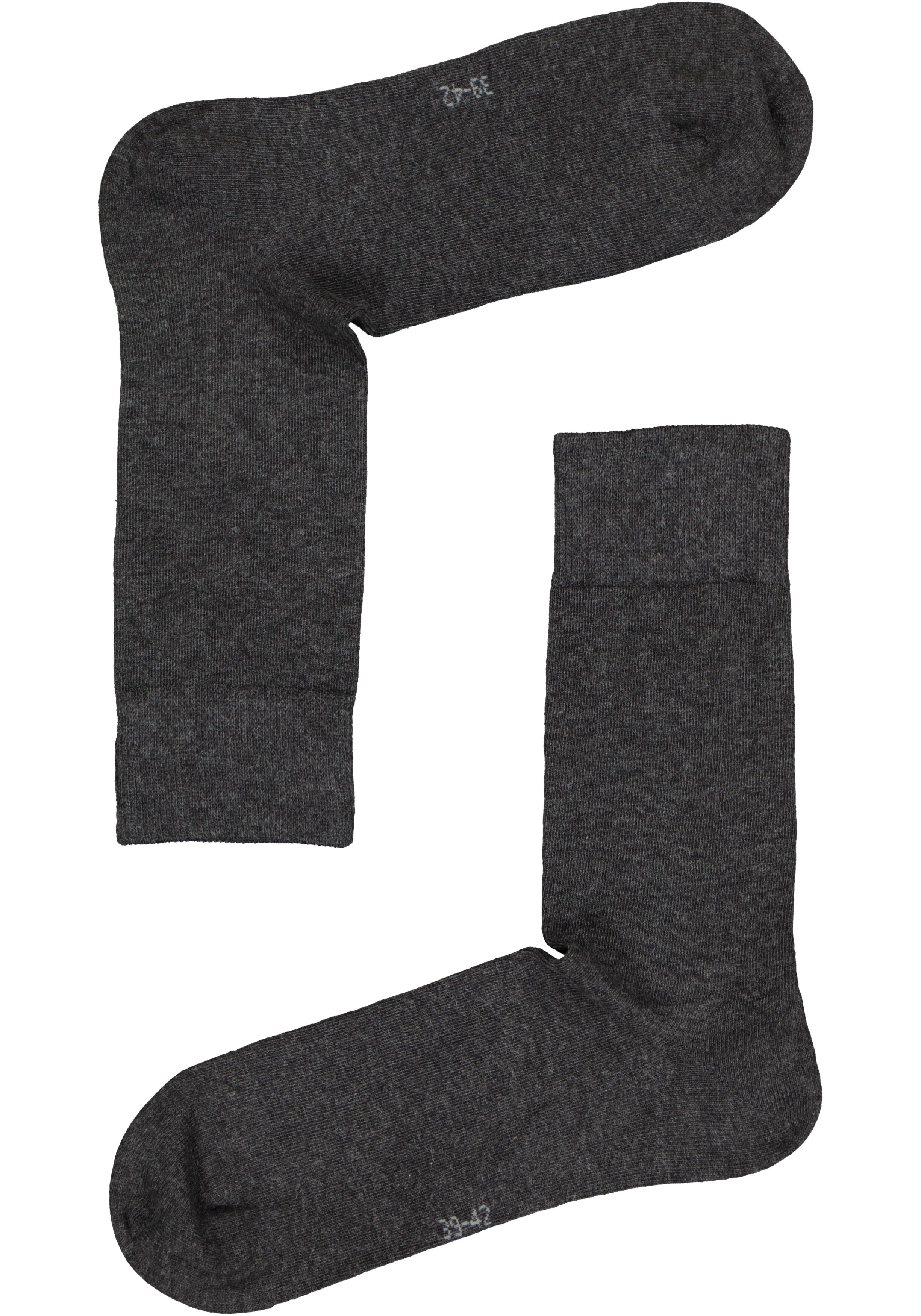 VENT herensokken katoen (2-pack), antraciet grijs