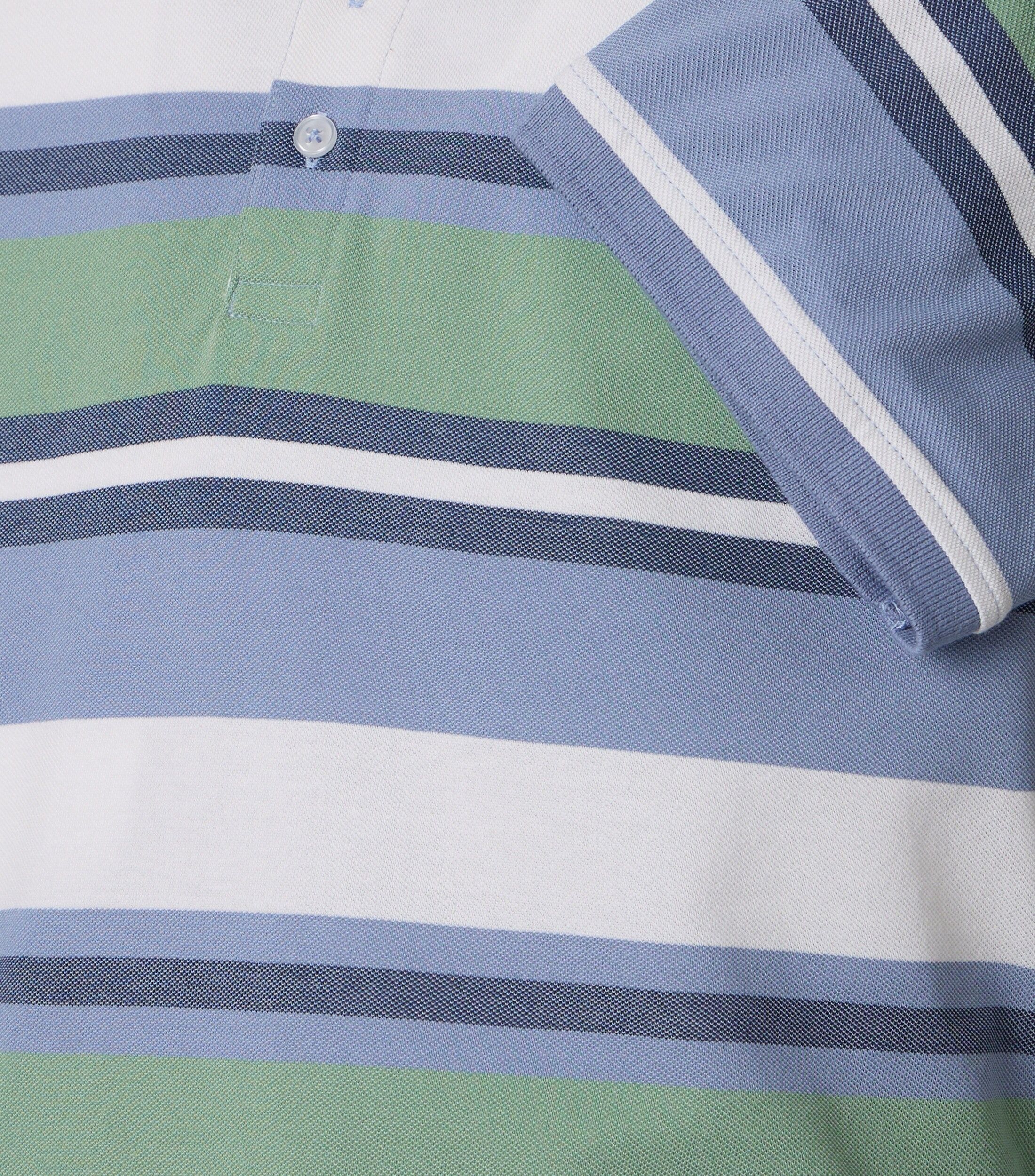 CASA MODA comfort fit heren polo, aqua dessin
