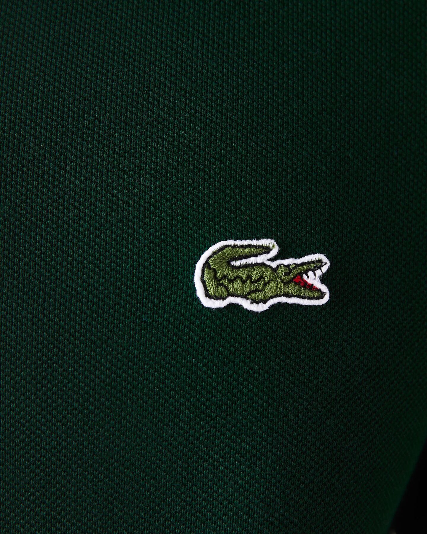 Lacoste Slim Fit polo lange mouw, sinople groen