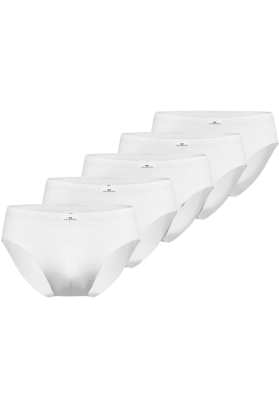 Gotzburg heren slips (5-pack), wit Gotzburg heren slips (5-pack), wit