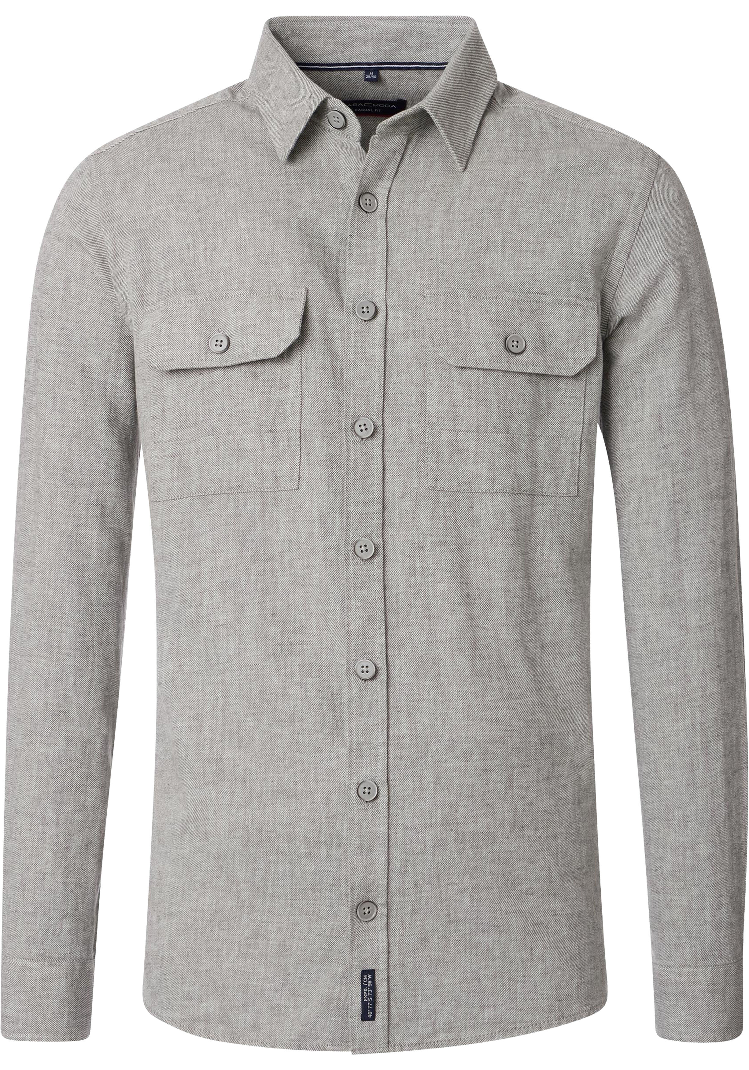 CASA MODA comfort fit overshirt, grijs