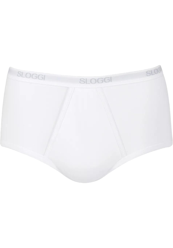 Sloggi Men Basic Maxi, heren heren slip met smalle zijkanten (1-pack), wit Sloggi Men Basic Maxi, heren heren slip met smalle zijkanten (1-pack), wit