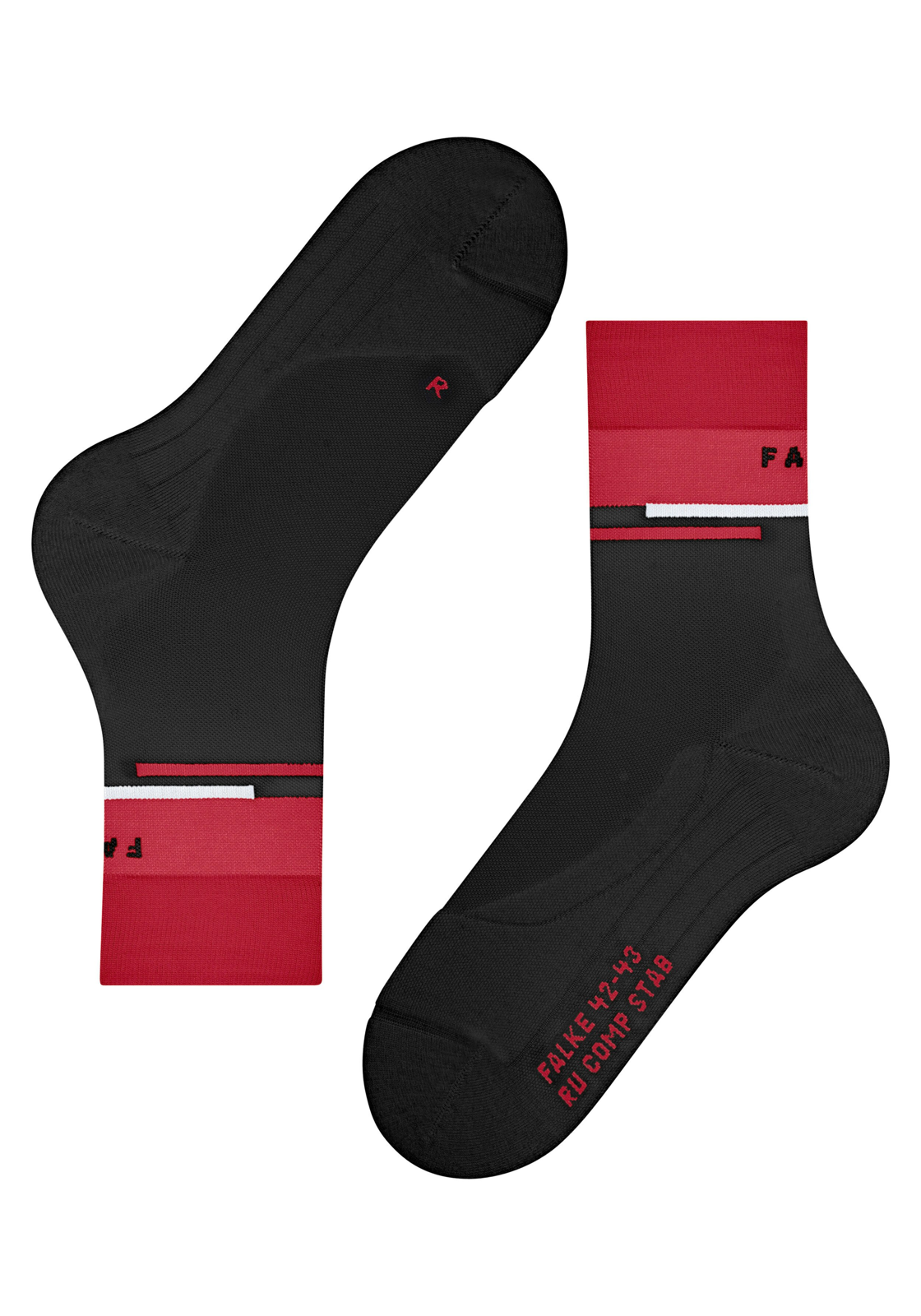 FALKE RU Compression Stabilizing heren running sokken, zwart (black) FALKE RU Compression Stabilizing heren running sokken, zwart (black)