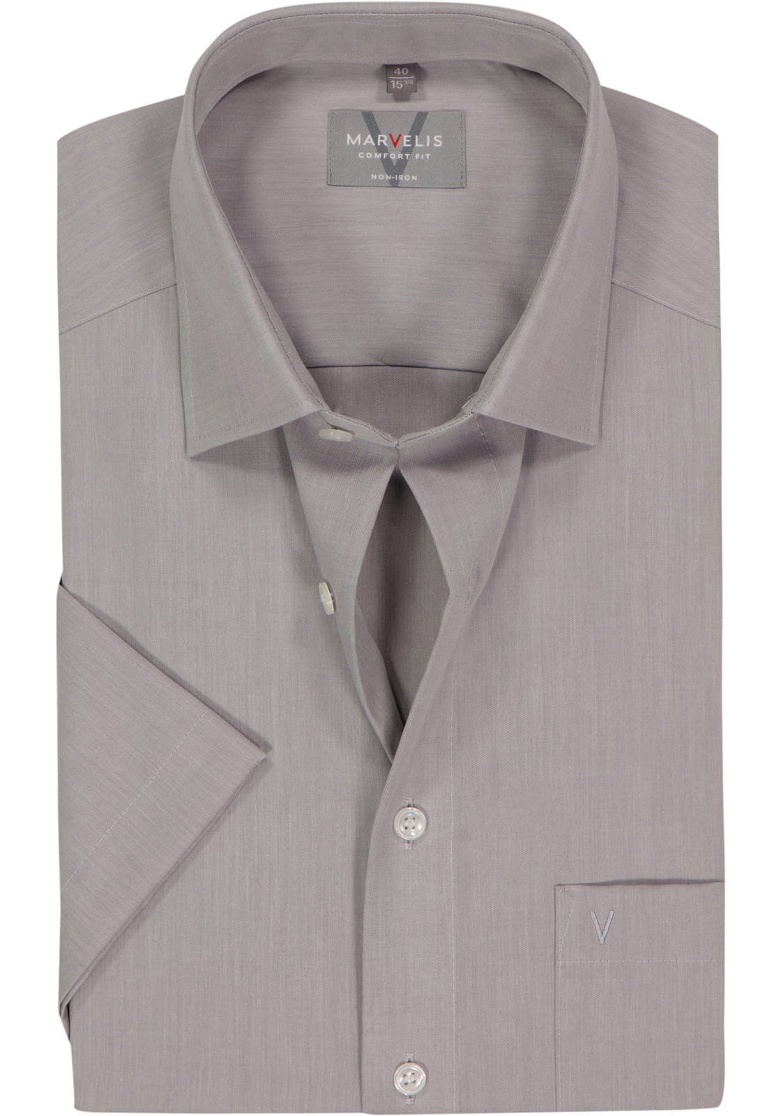 MARVELIS comfort fit overhemd, korte mouw, grijs MARVELIS comfort fit overhemd, korte mouw, grijs