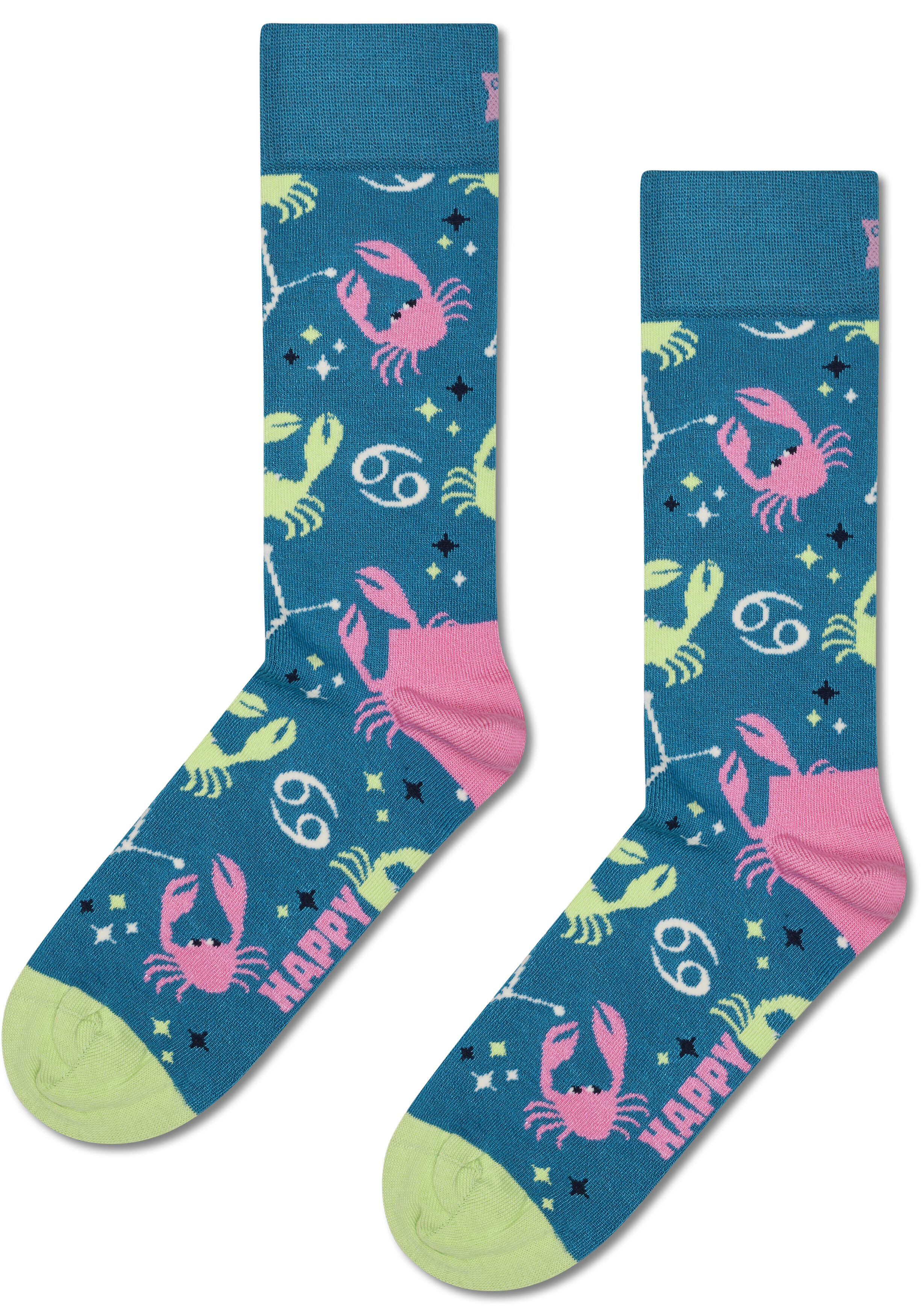 Happy Socks Cancer Sock, unisex sokken, navy