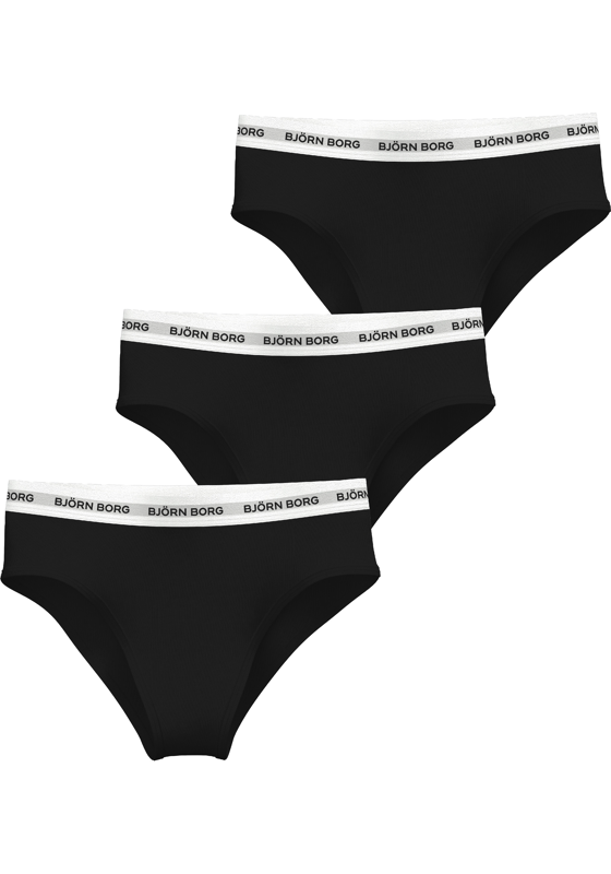 Bjorn Borg dames Logo Highwaist Briefs, slip hoge taille (3-pack), zwart, zwart, zwart Bjorn Borg dames Logo Highwaist Briefs, slip hoge taille (3-pack), zwart, zwart, zwart