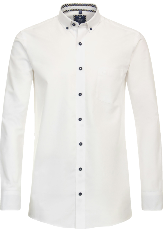 Redmond modern fit overhemd, twill, wit Redmond modern fit overhemd, twill, wit