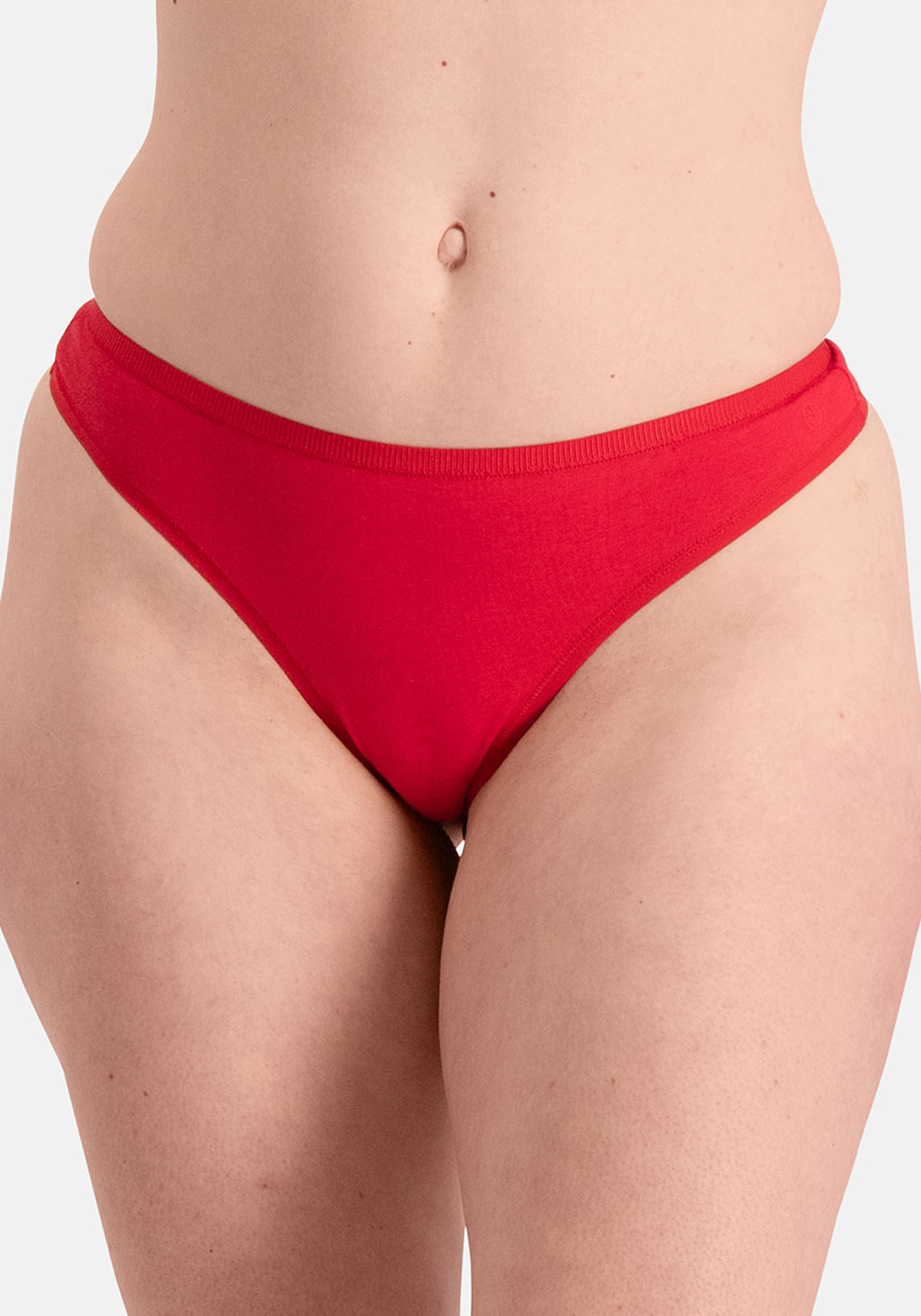 Bamboo Basics Lola thong (3-pack), dames string, rood