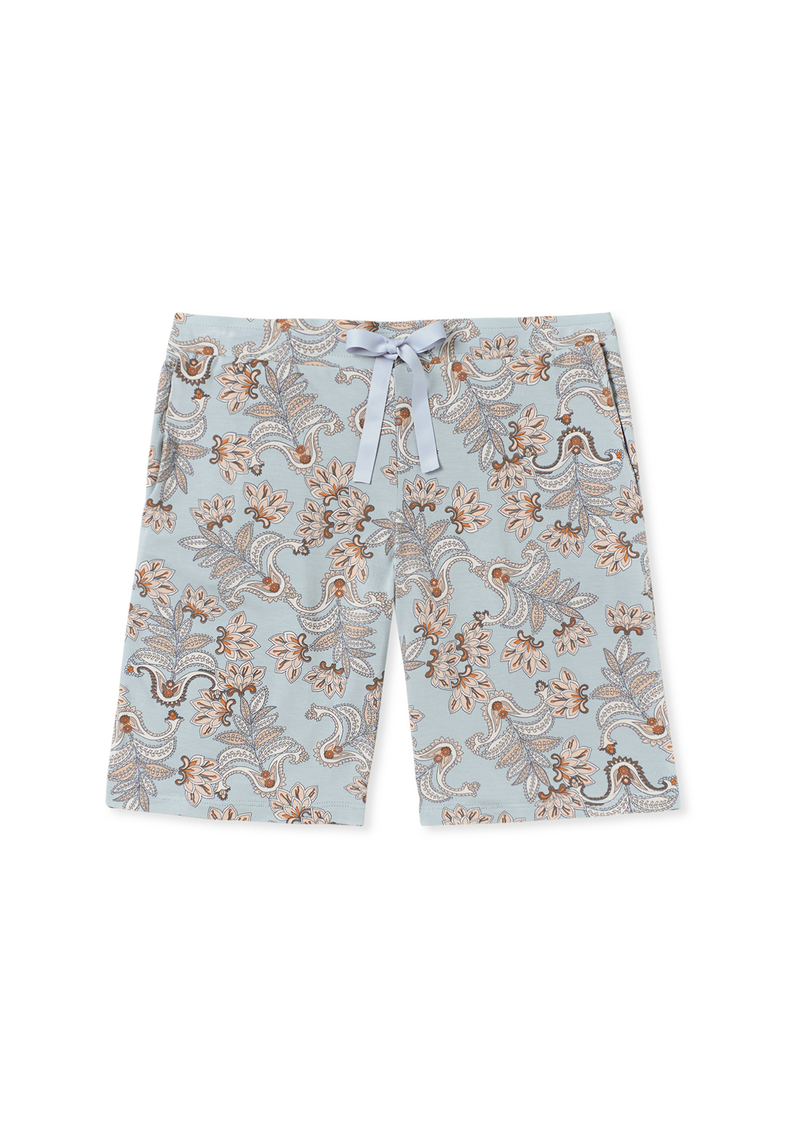 image_2_175479-420_2_1280x1280 SCHIESSER Mix+Relax loungebroek kort, dames bermuda modal bluebird gedessineerd